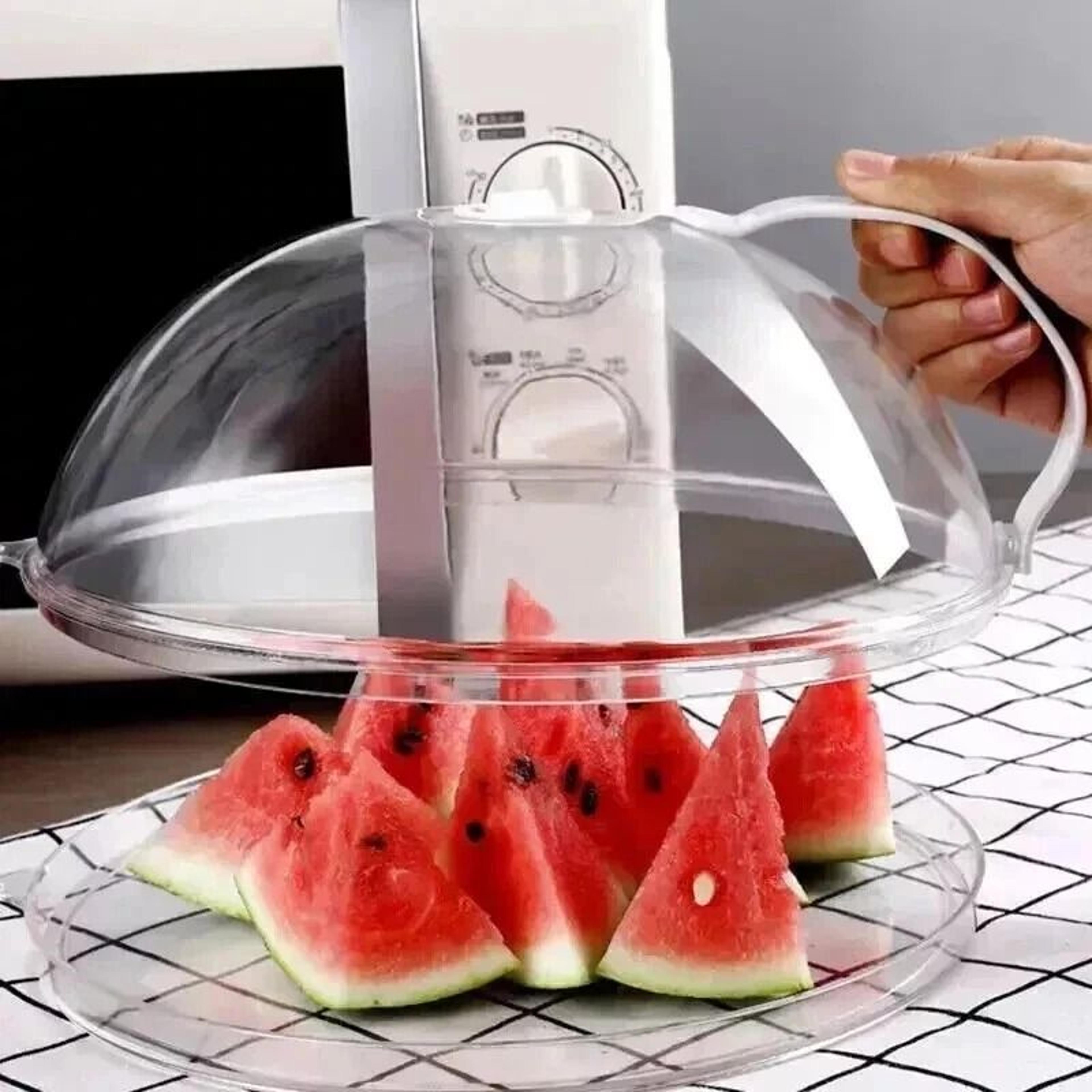 magnetic microwave anti splatter cover plate guard with steam vent