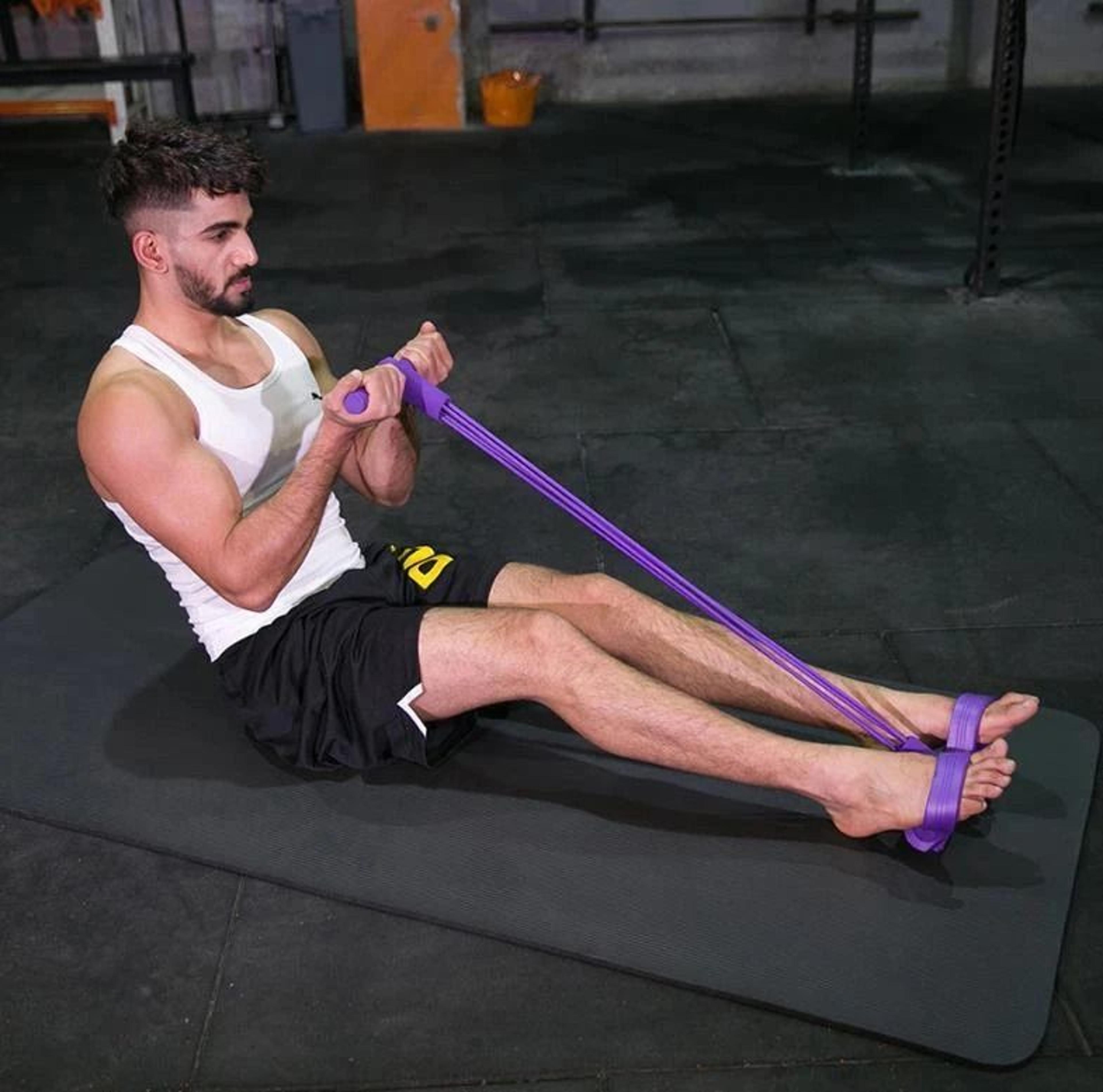 pedal resistance band for yoga & body stretch exercises heavy resistance puller rope