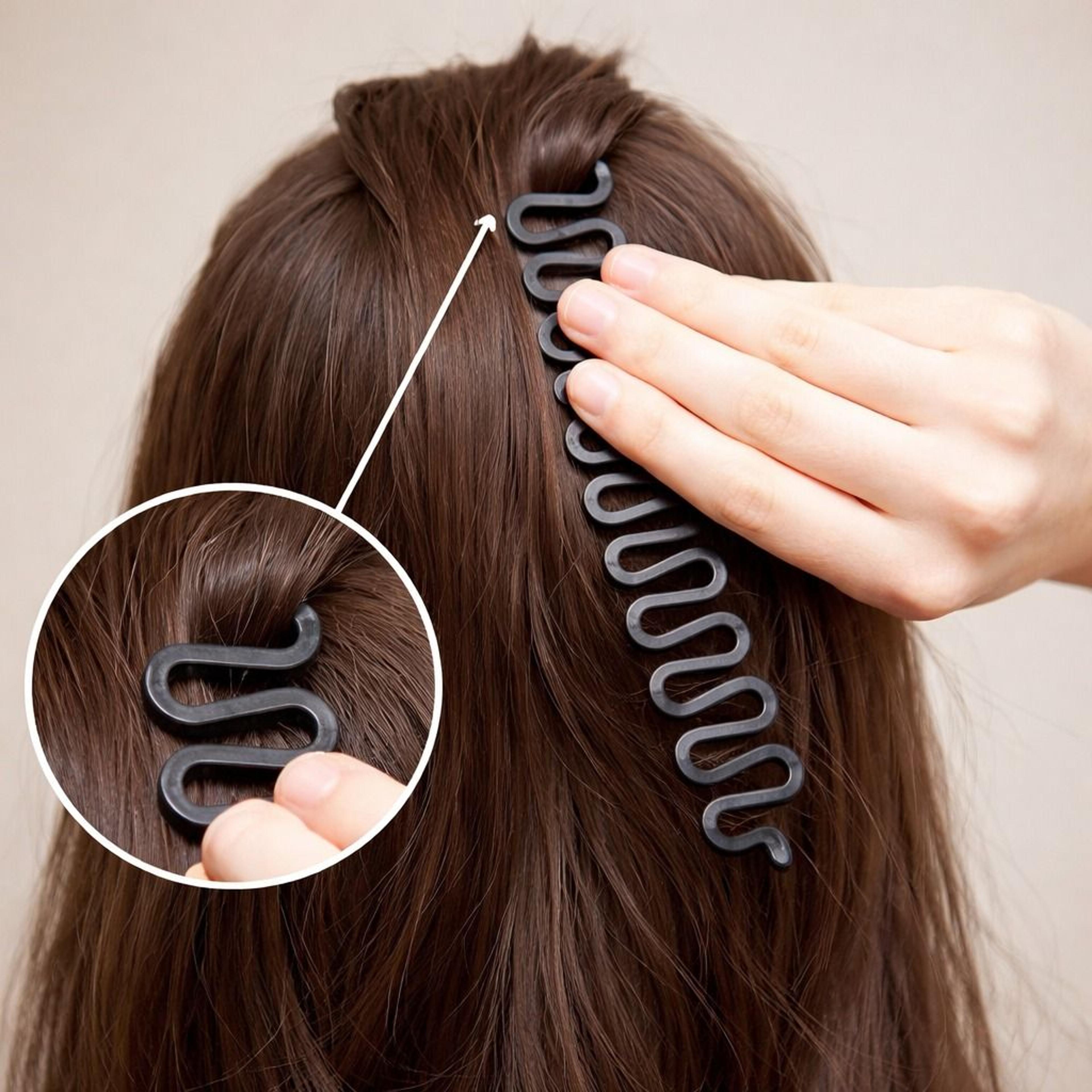 hair french braid clip magic styling stick for diy bun maker tool
