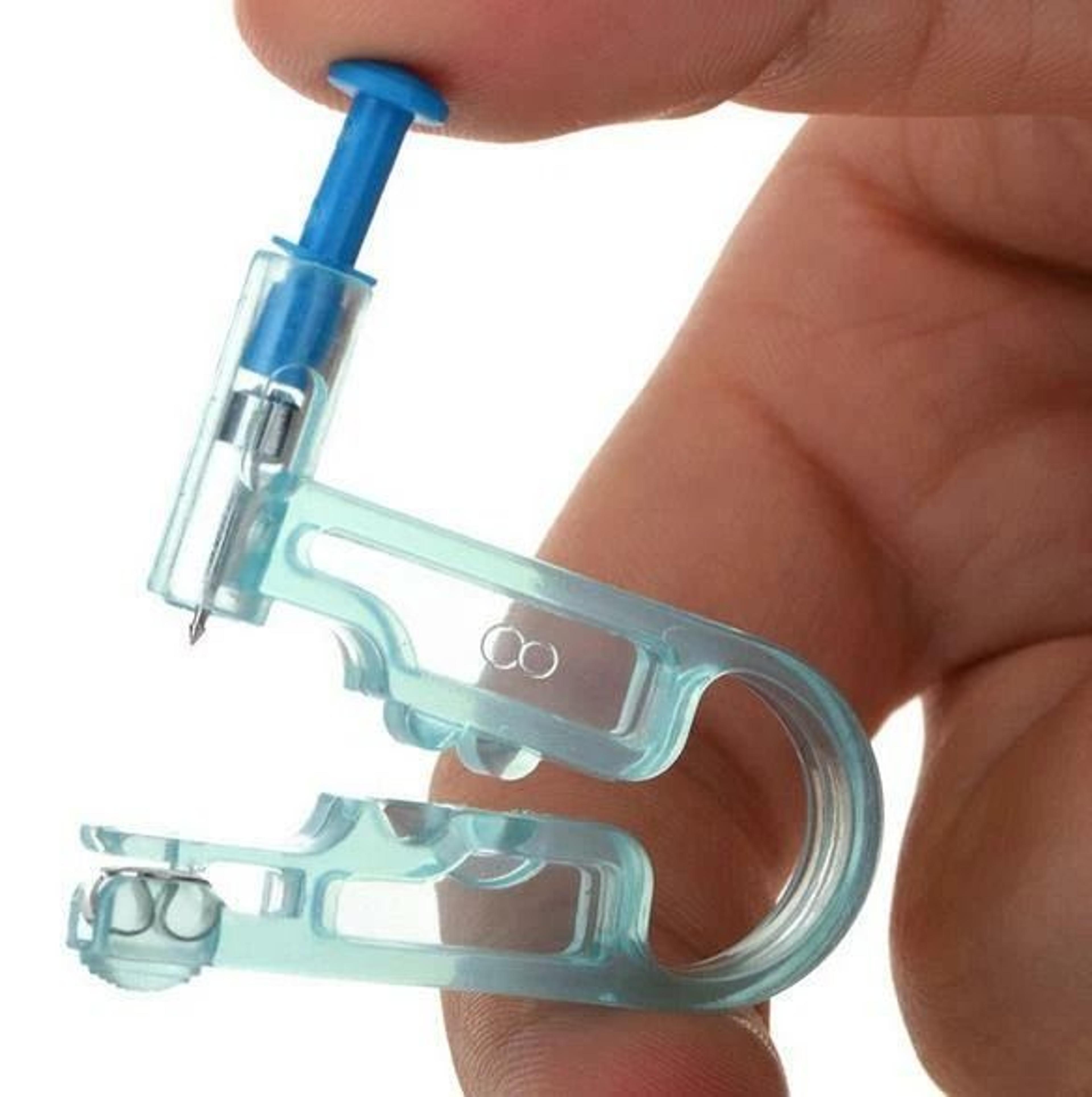 sterile disposable ear piercing kit with safety piercing gun and stud earrings