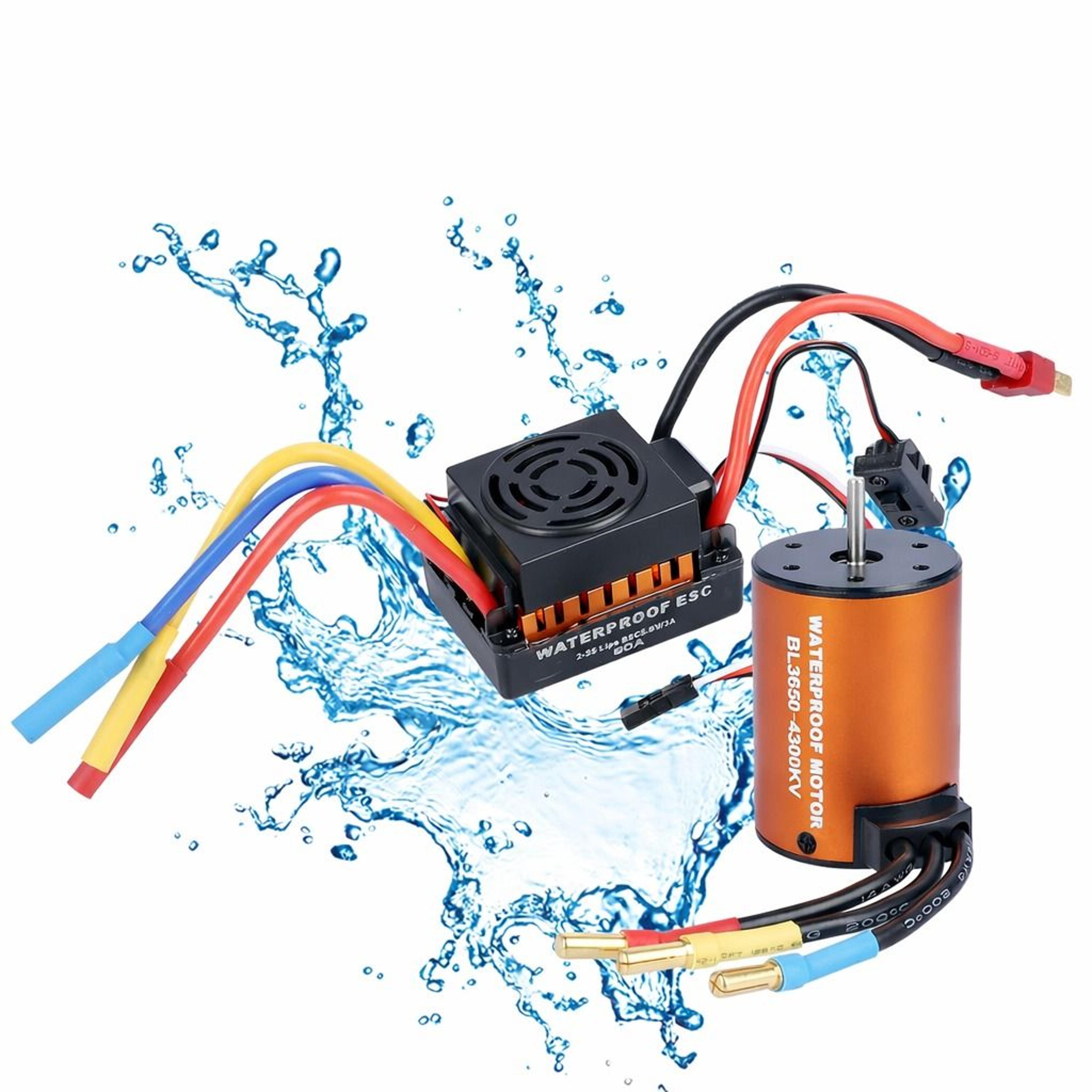 waterproof brushless motor & esc combo