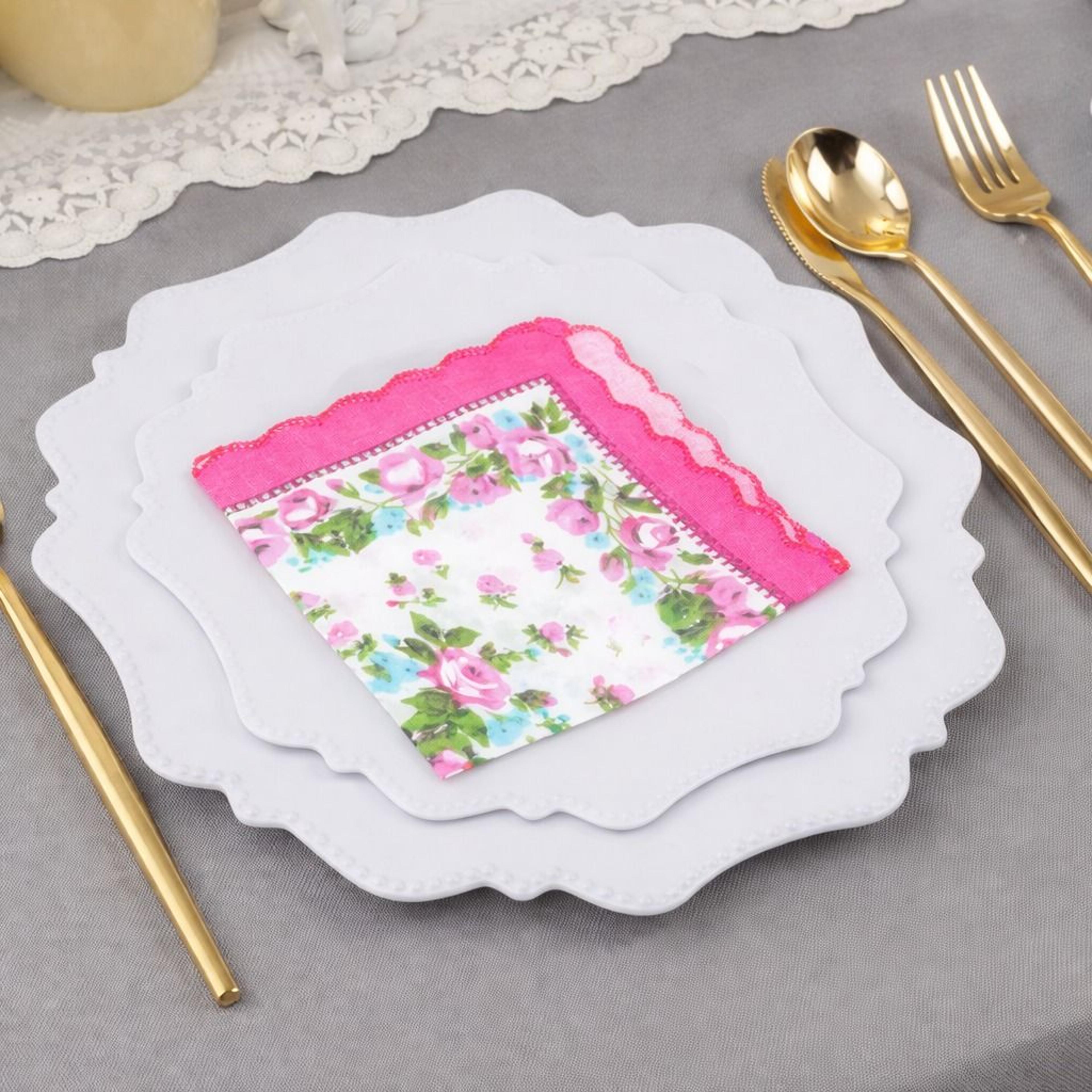 vintage floral cotton handkerchiefs, soft pocket square for women