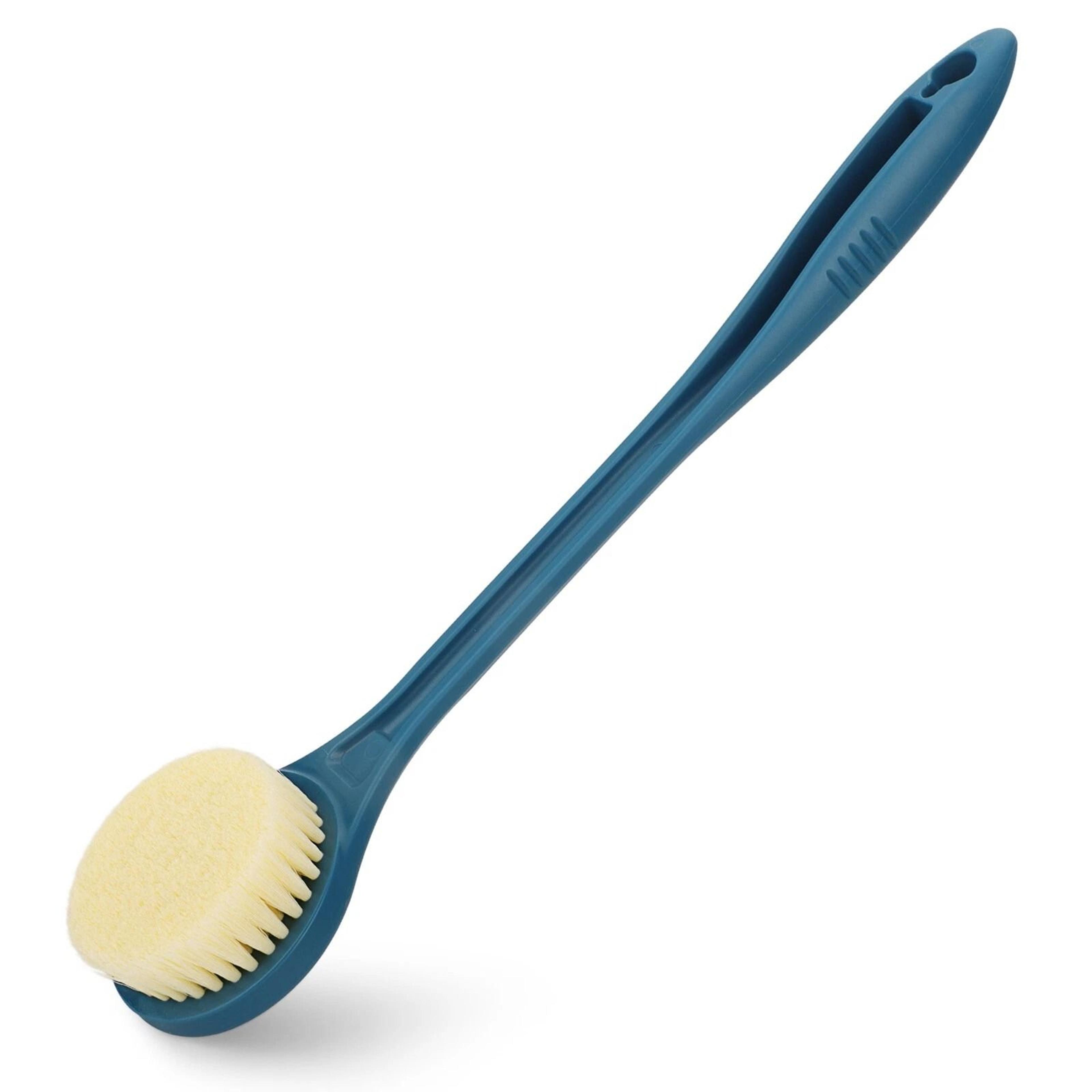 long handle bath brush with soft bristles