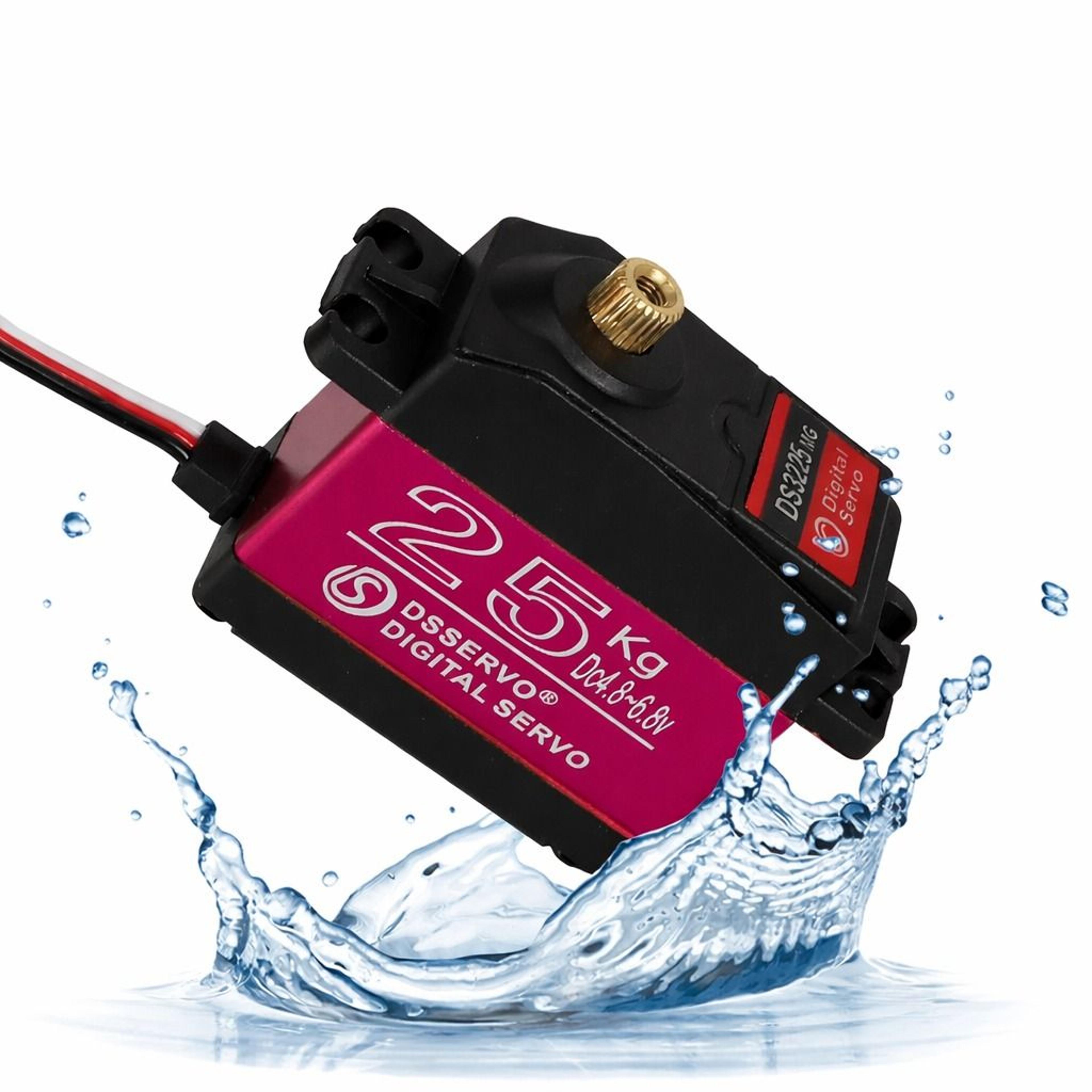 high torque waterproof digital servo with metal gears for rc cars & robots