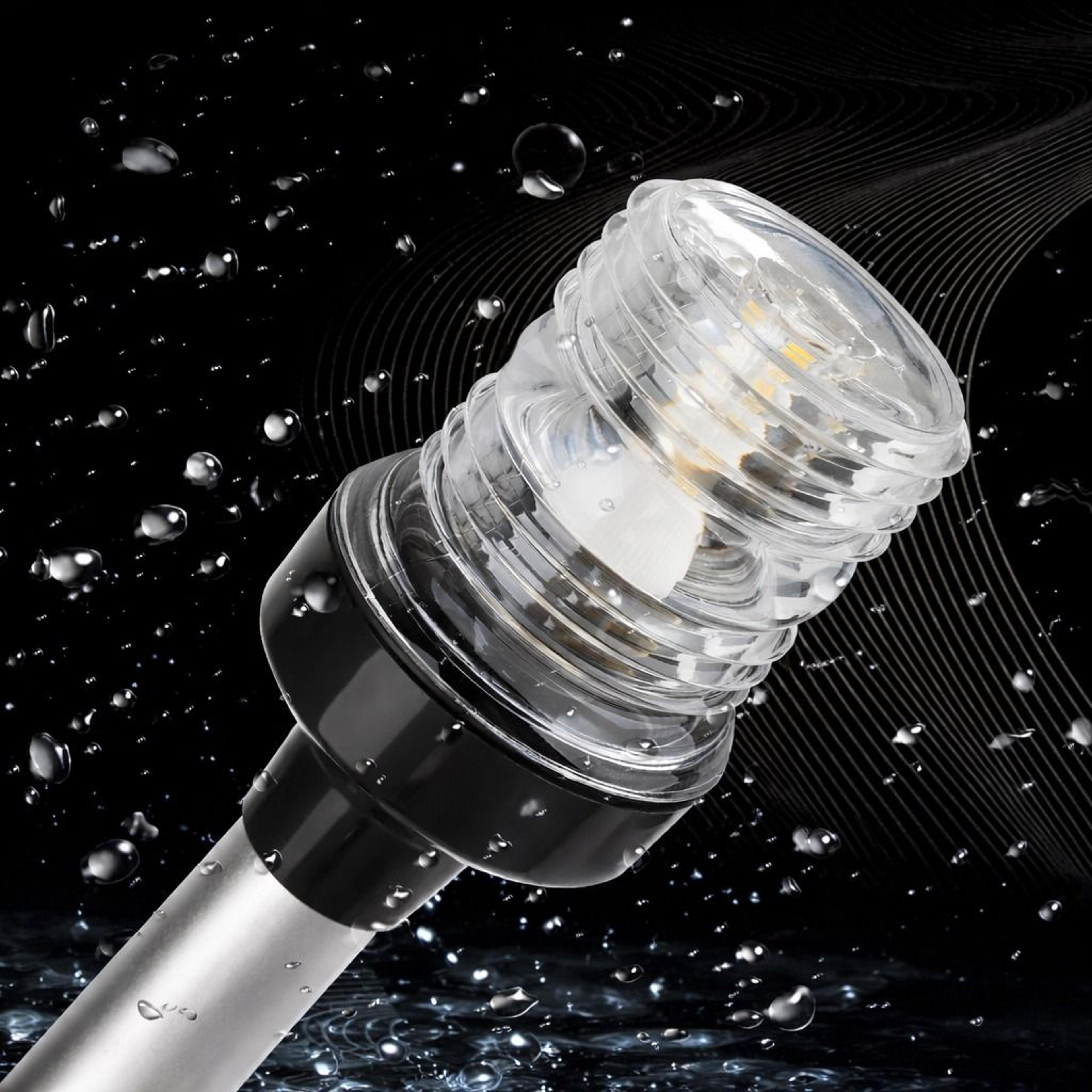 boat yacht led navigation light fold down anchor stern pole lamp