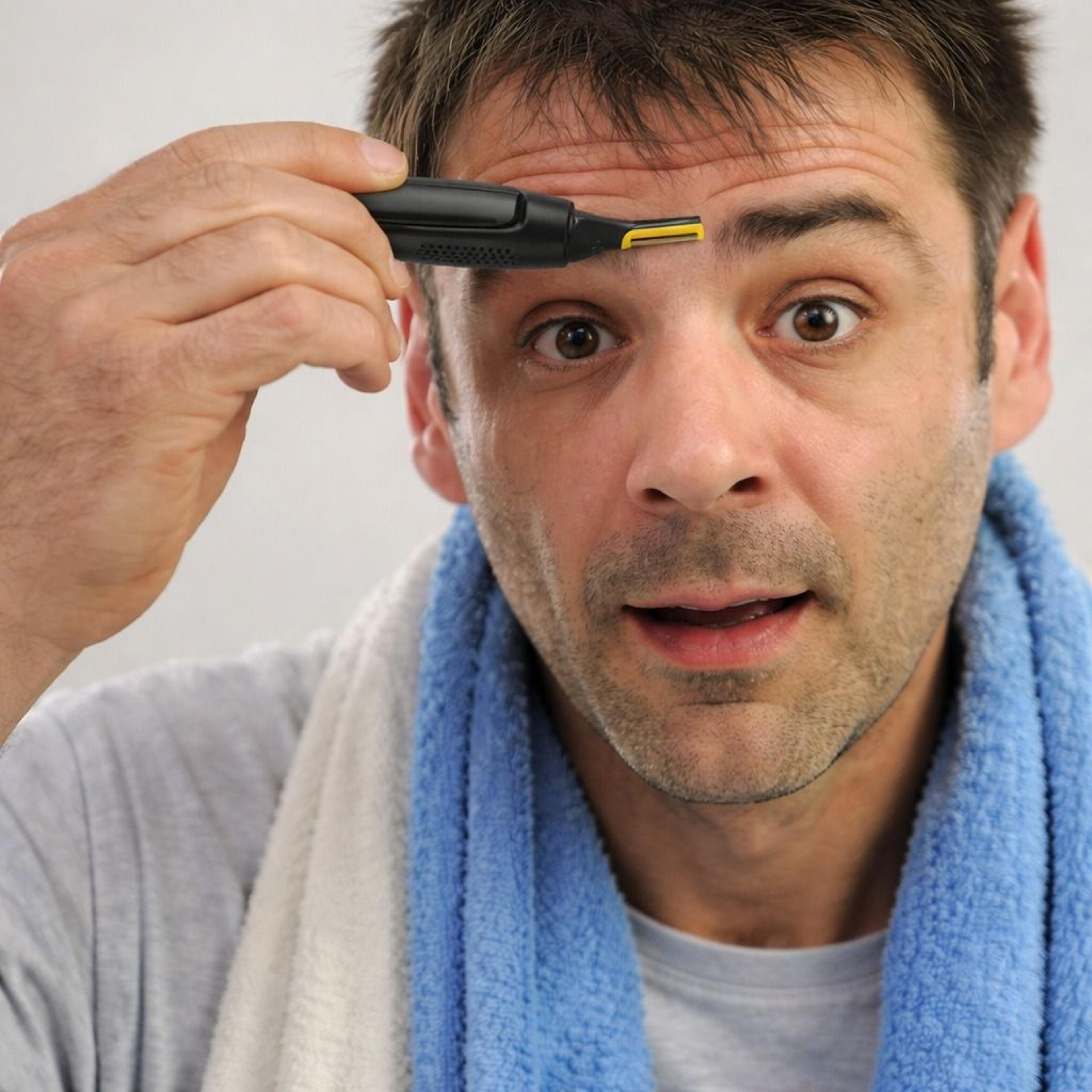 electric nose & ear hair trimmer with led spotlight