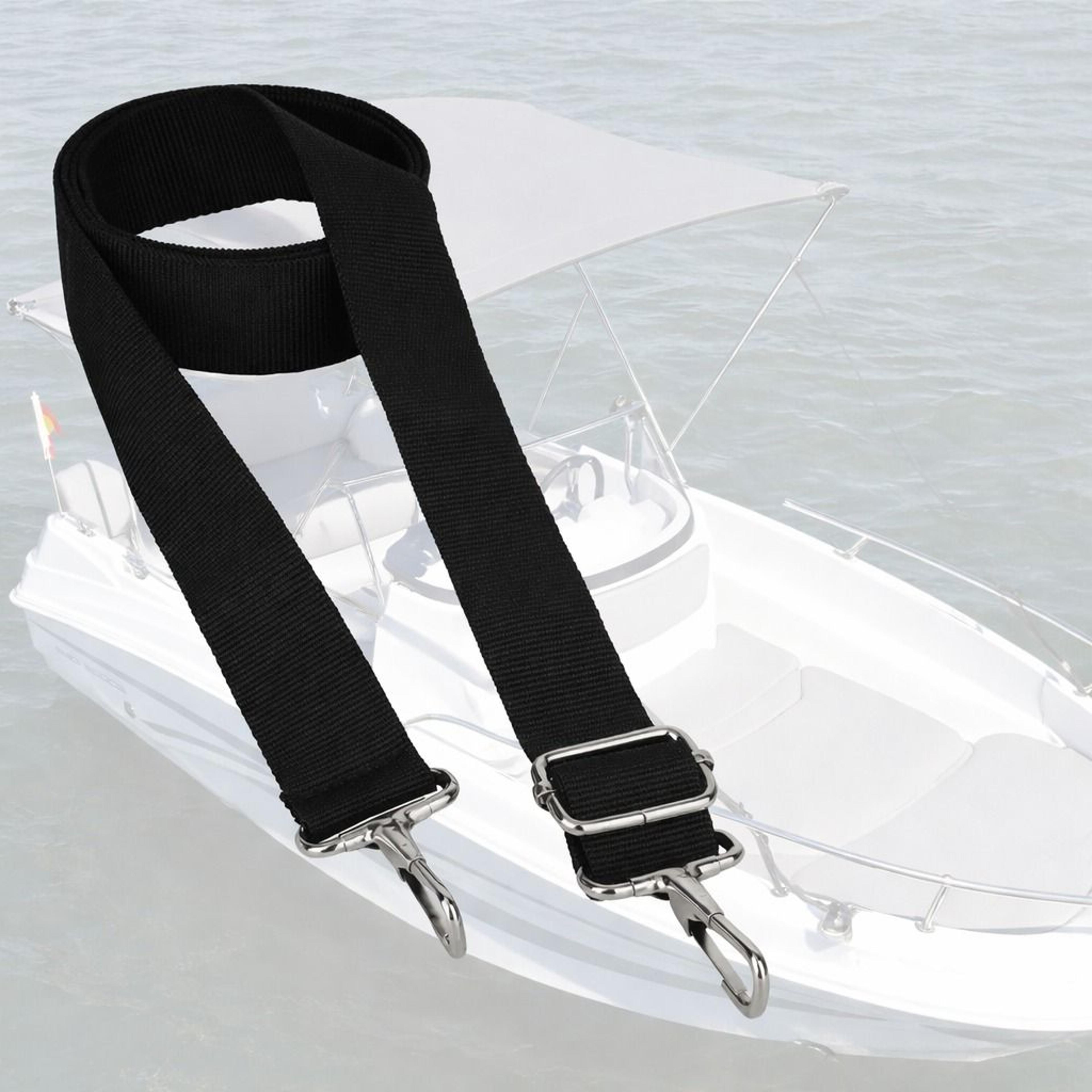 adjustable boat top straps with stainless steel hooks for durable marine canopy fit