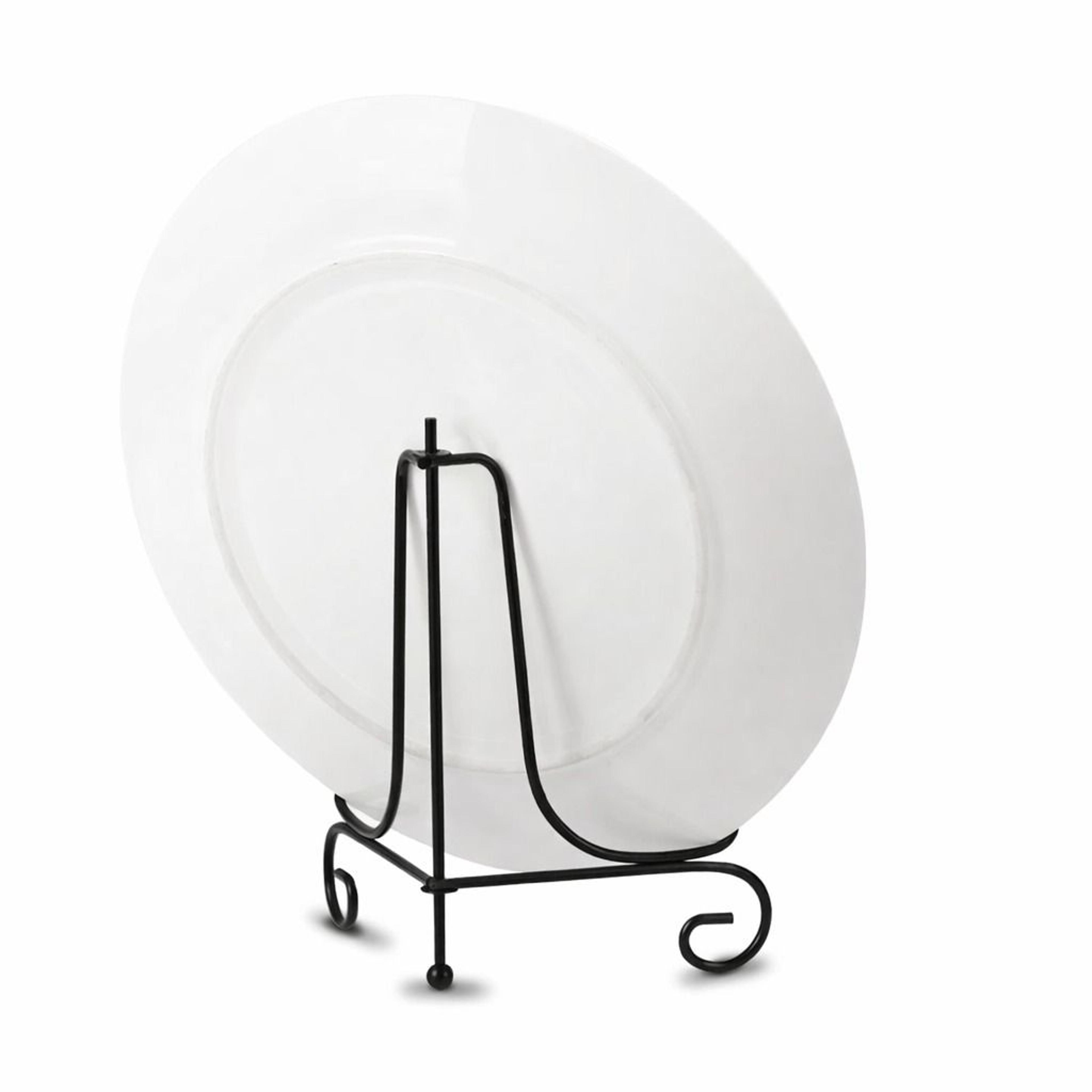 iron display stand classic plate holder, photo frame rack adjustable, anti slip
