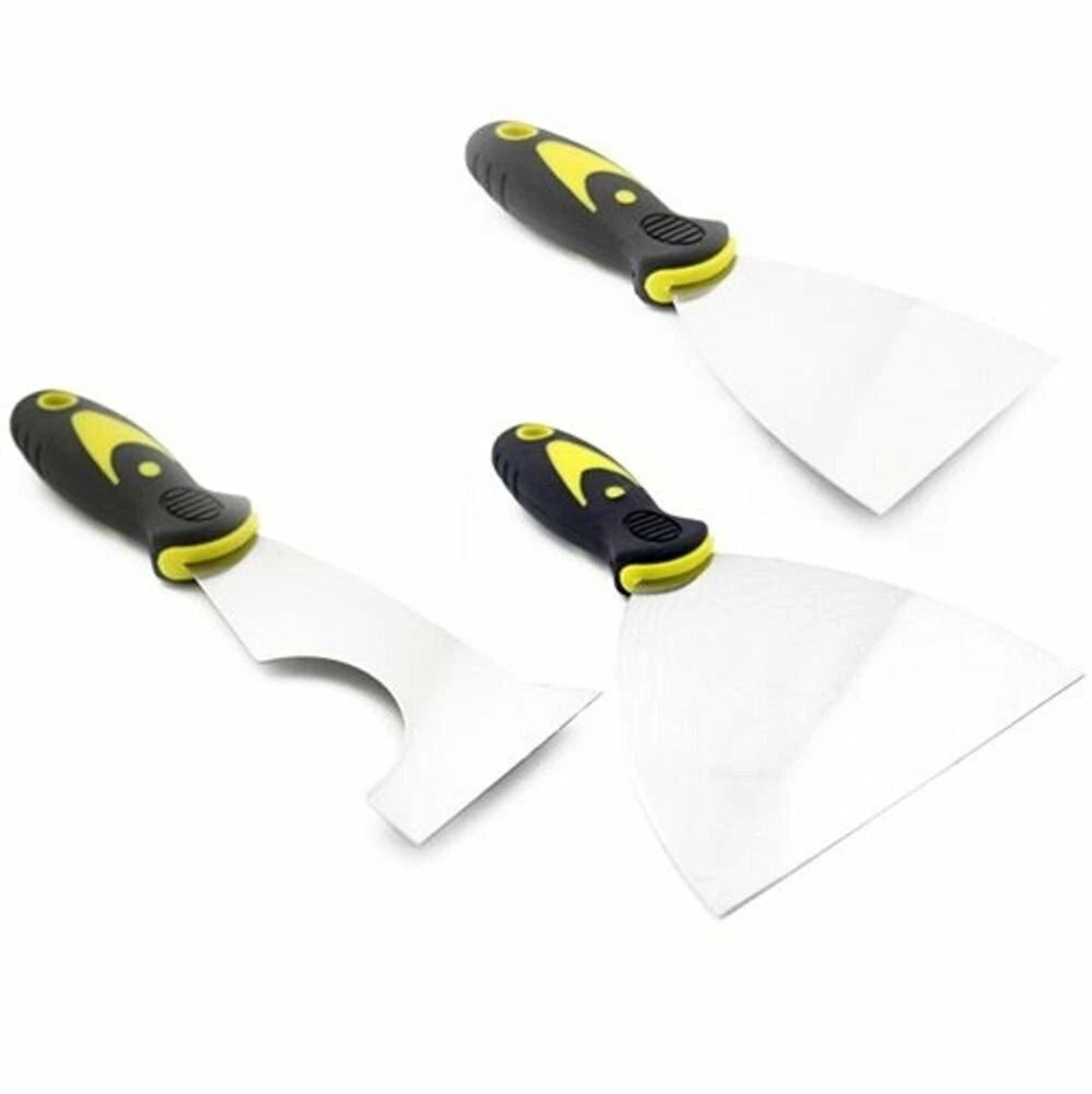 stainless steel putty knife set durable drywall and painter's tool set