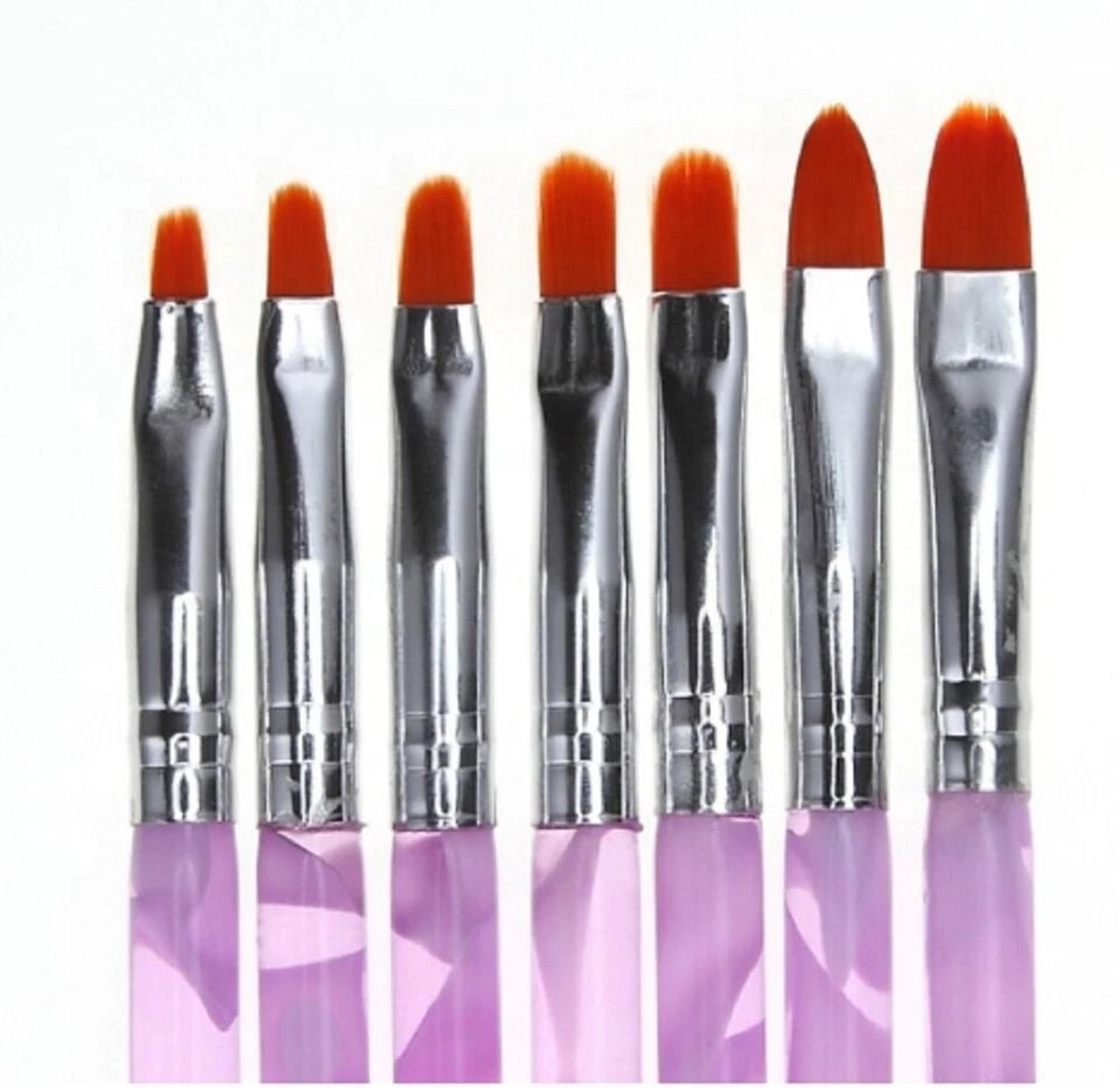 nail art brush set for acrylic & gel polish, drawing & painting pens for professional manicures