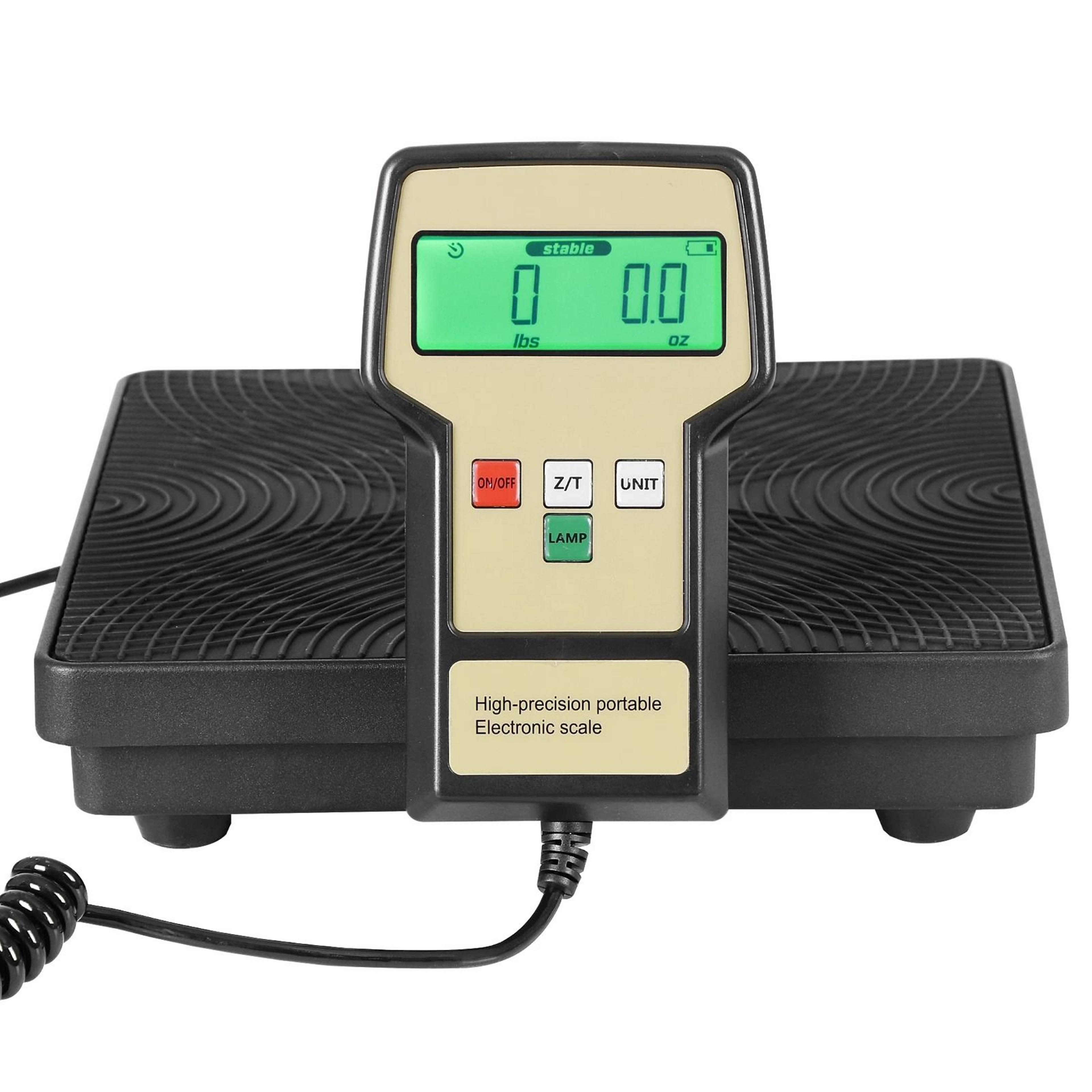 hvac digital refrigerant charging scale 220lb portable freon scale with lcd and carry case