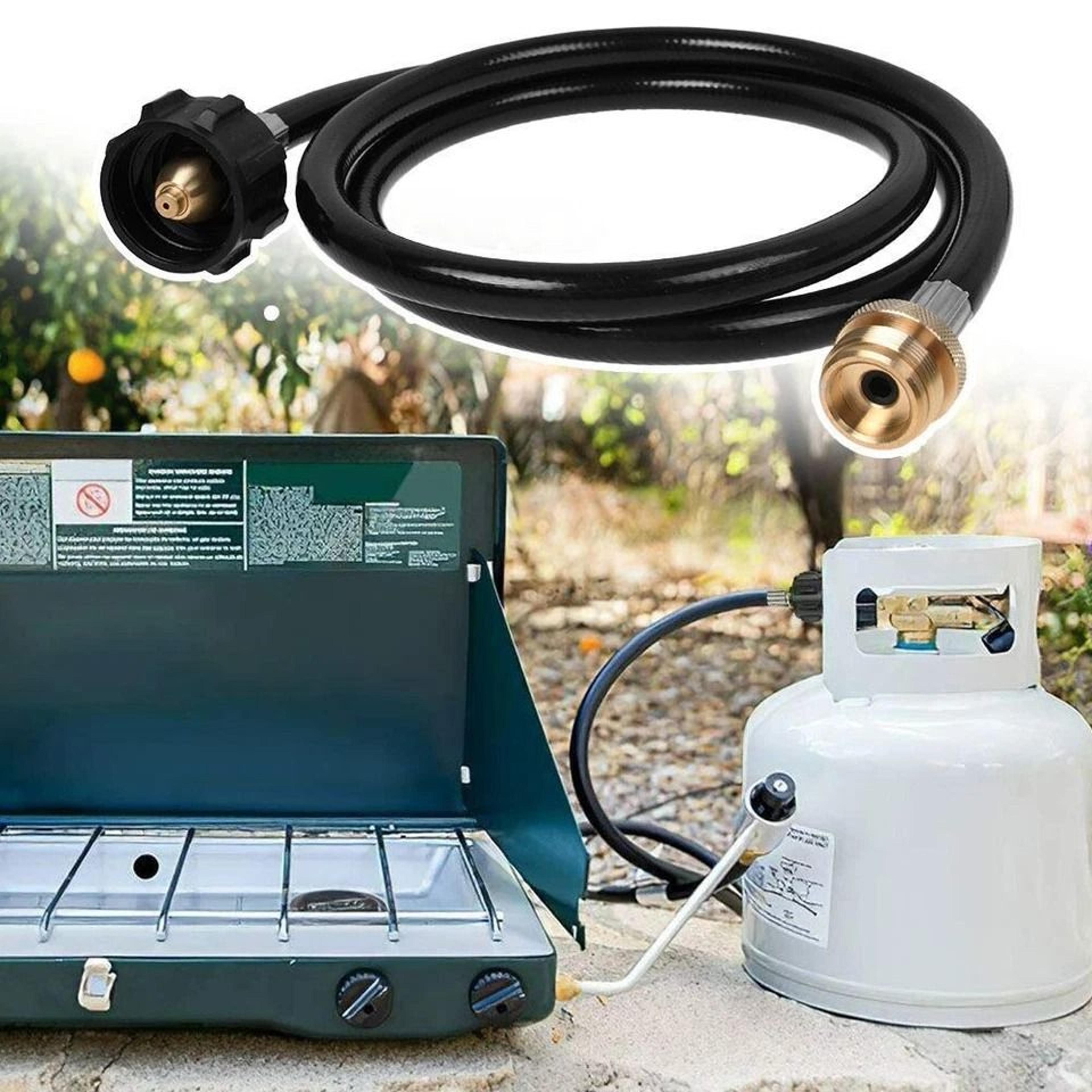 propane regulator hose with adapter for tank outdoor grill heater connection