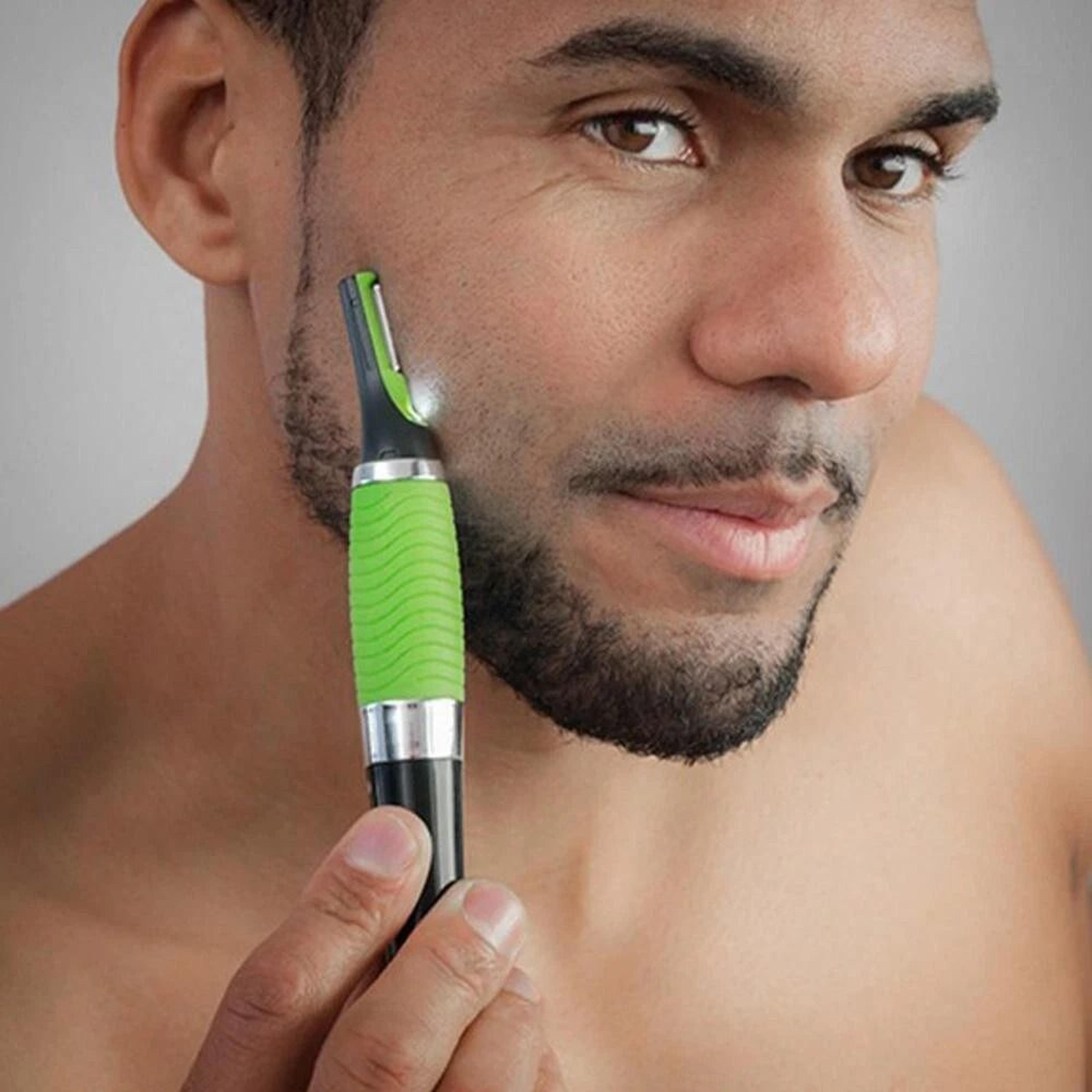 men nose hair trimmer for men all in one ear and eyebrow grooming clipper with led light
