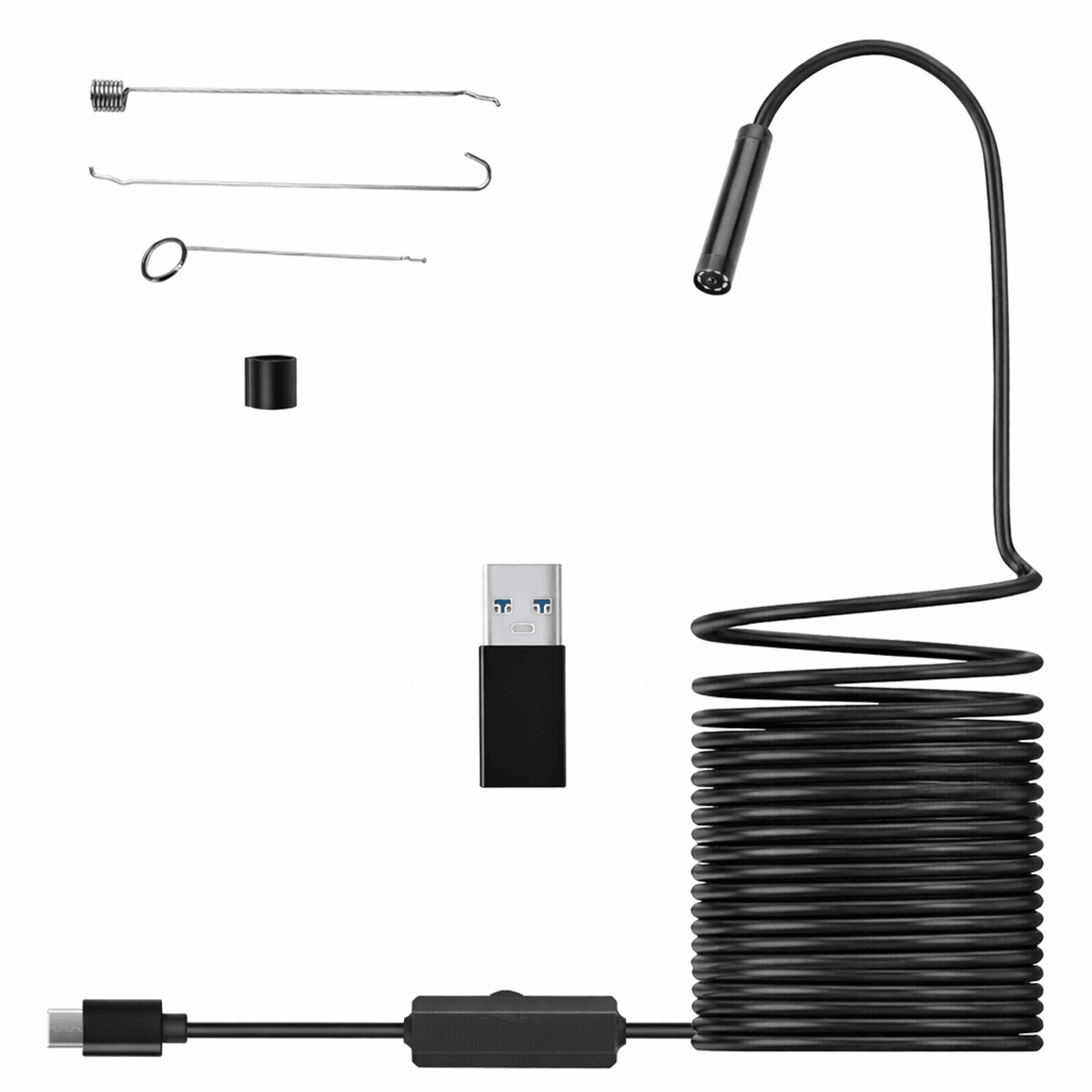 type c endoscope camera waterproof borescope for android and pc