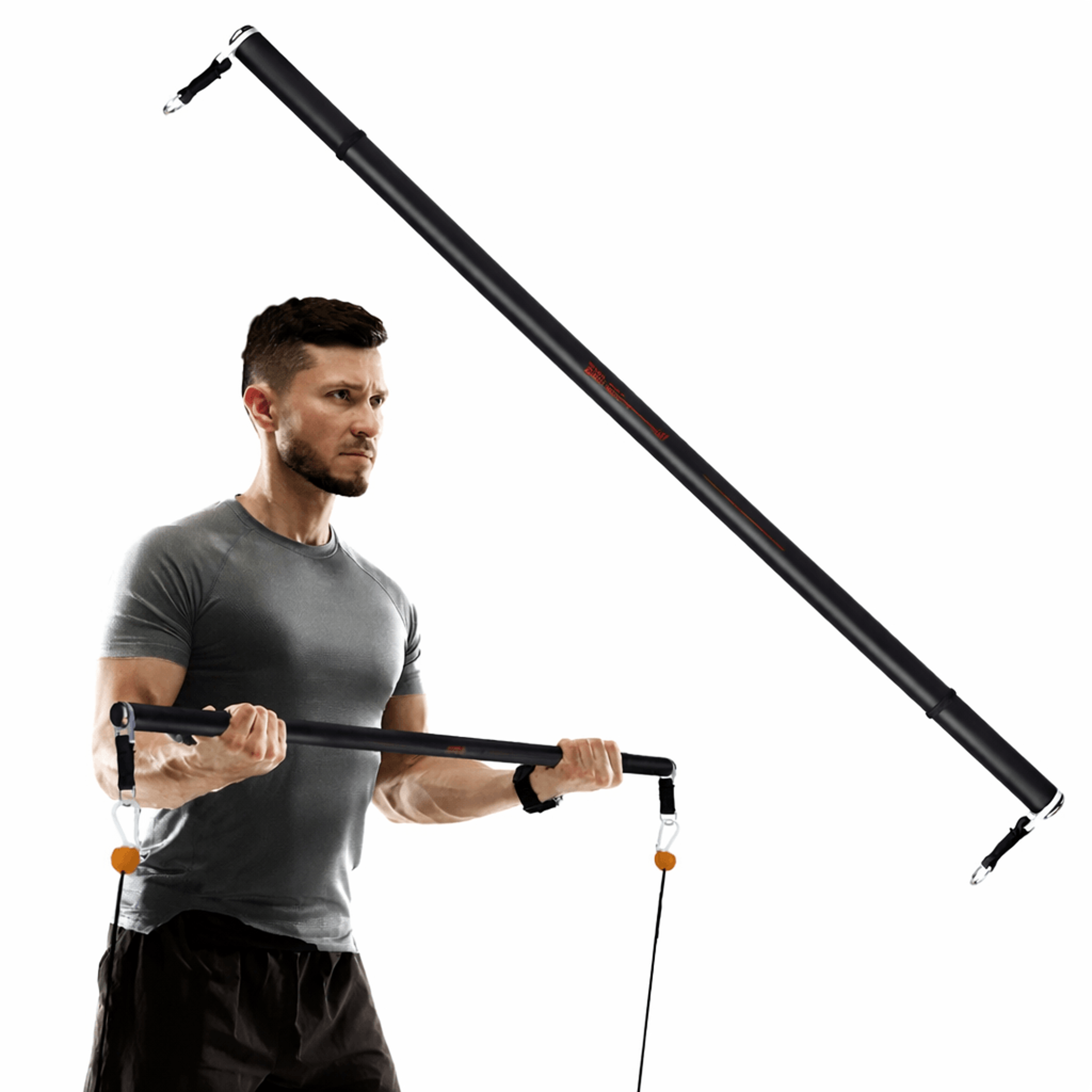 apollo board mini fitness board with resistance bar attachment compact gym trainer for home workouts