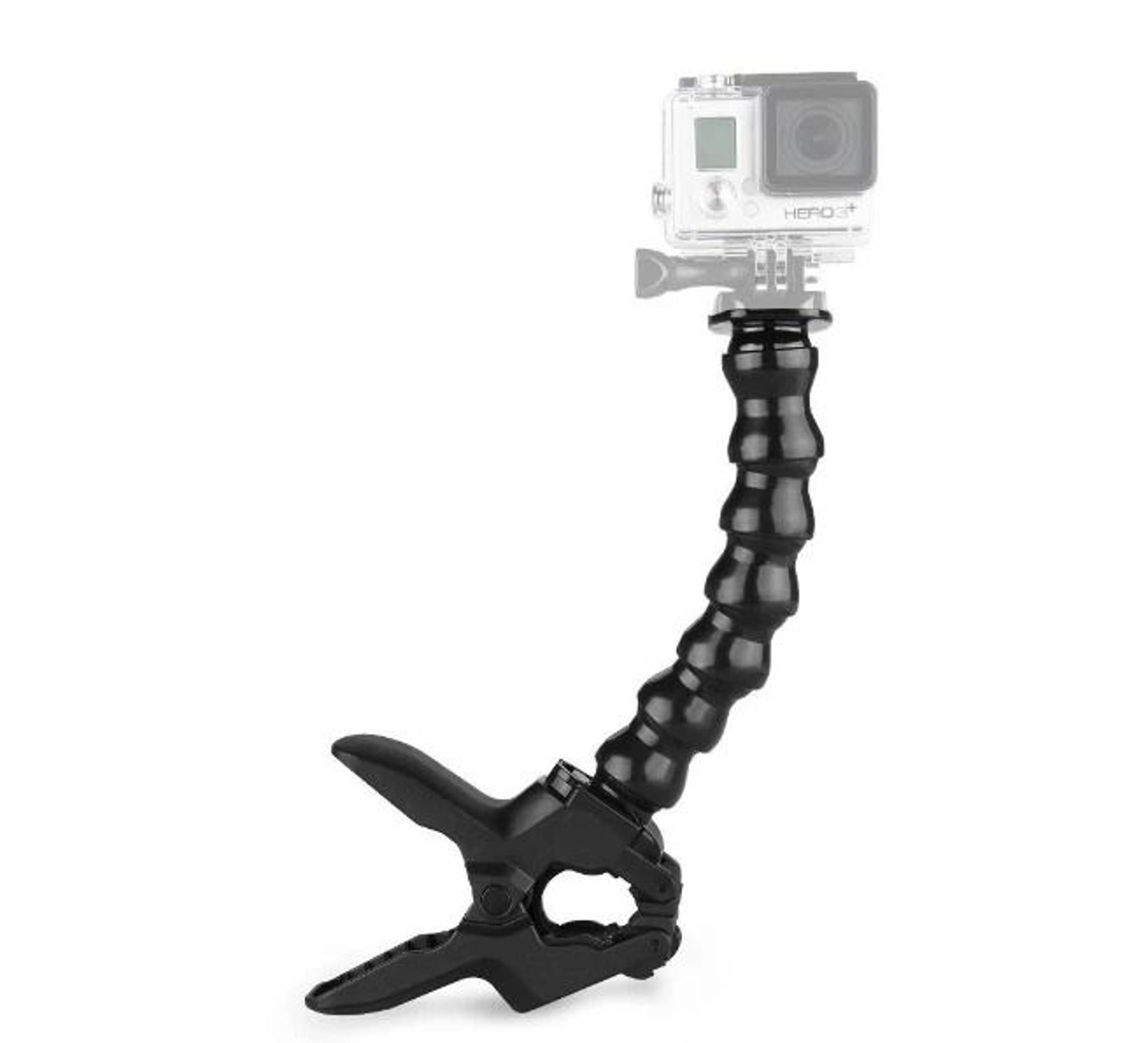 flexible clamp mount with adjustable neck for hero and cameras