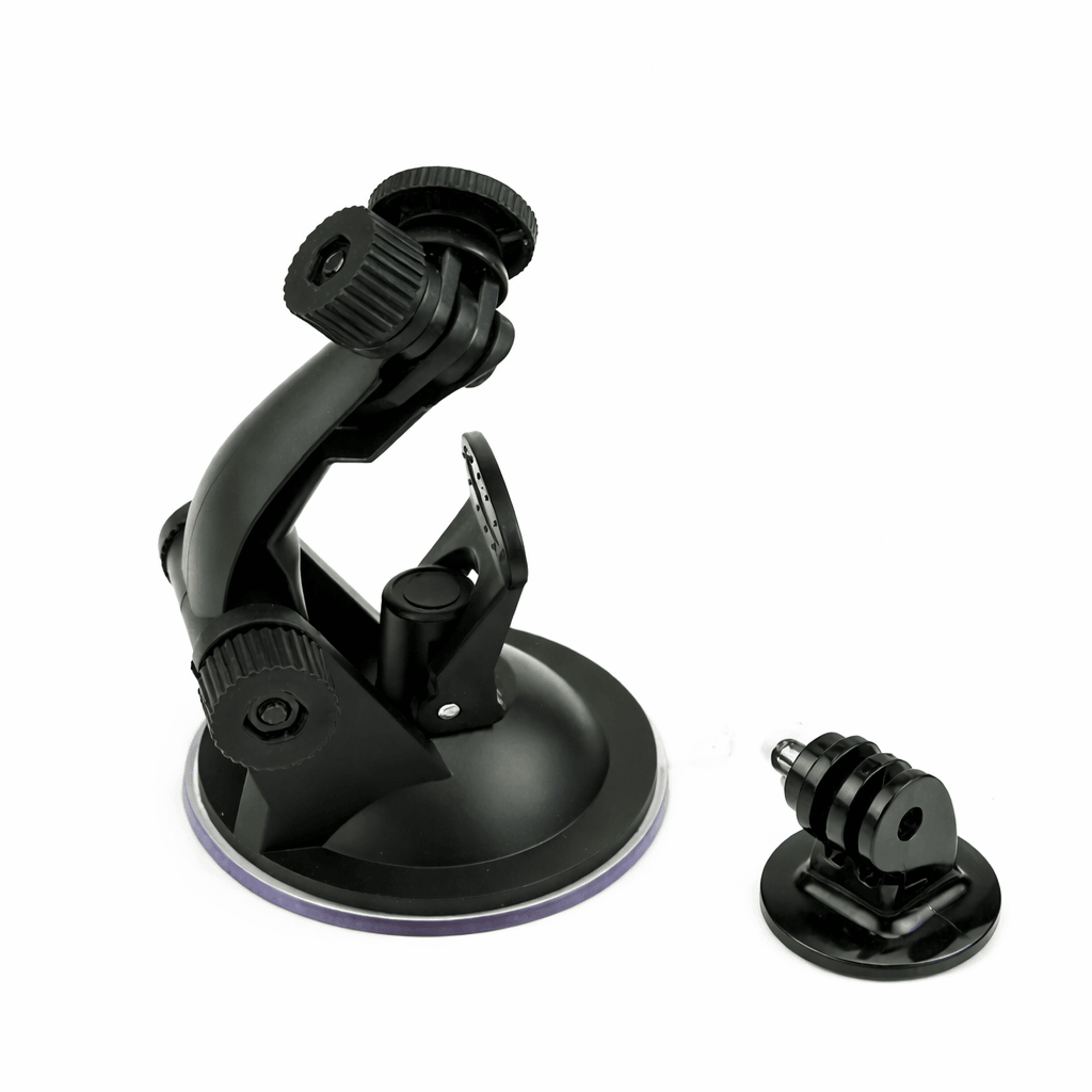 suction cup mount with tripod adapter for car windshield and window