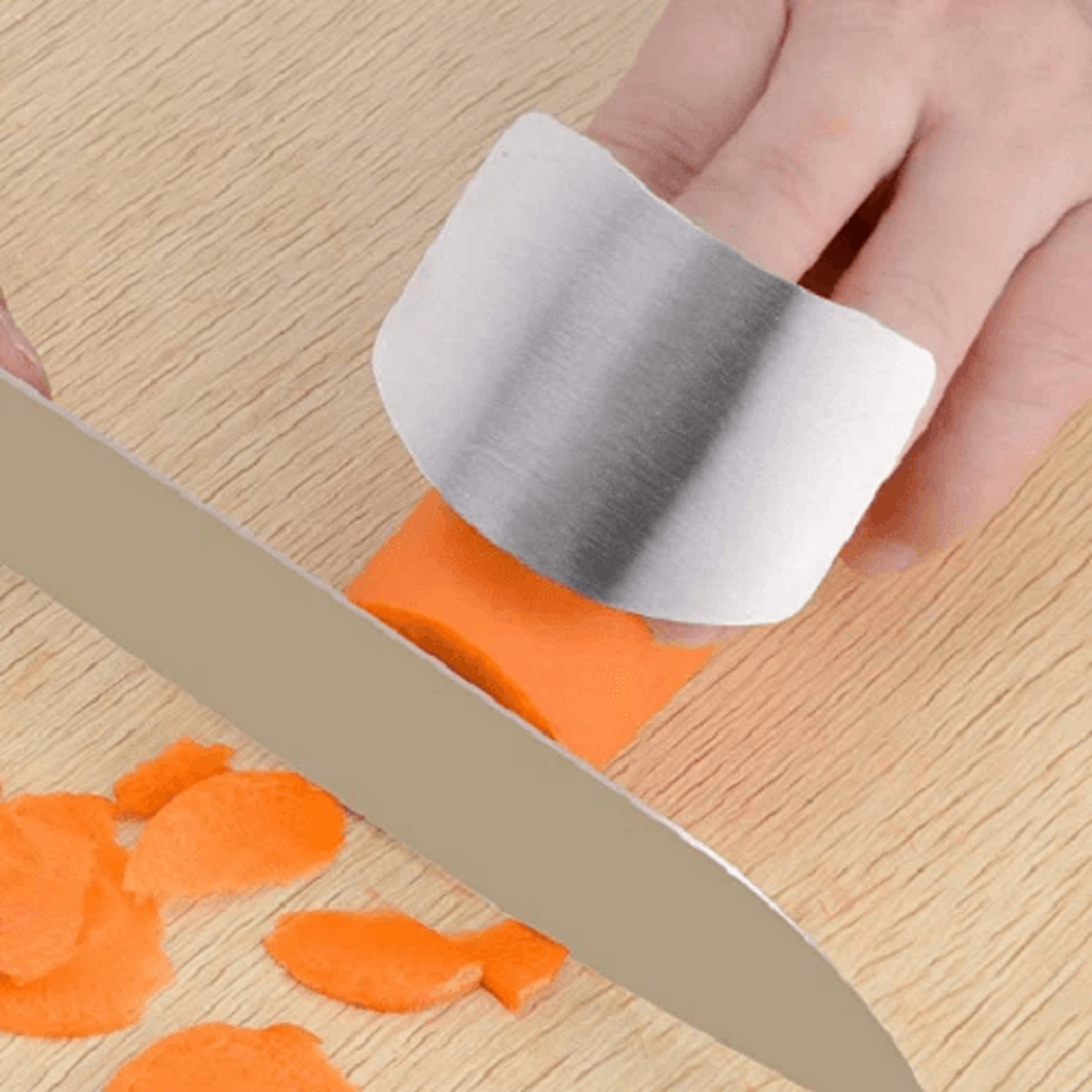 stainless steel finger guard for safe slicing and chopping
