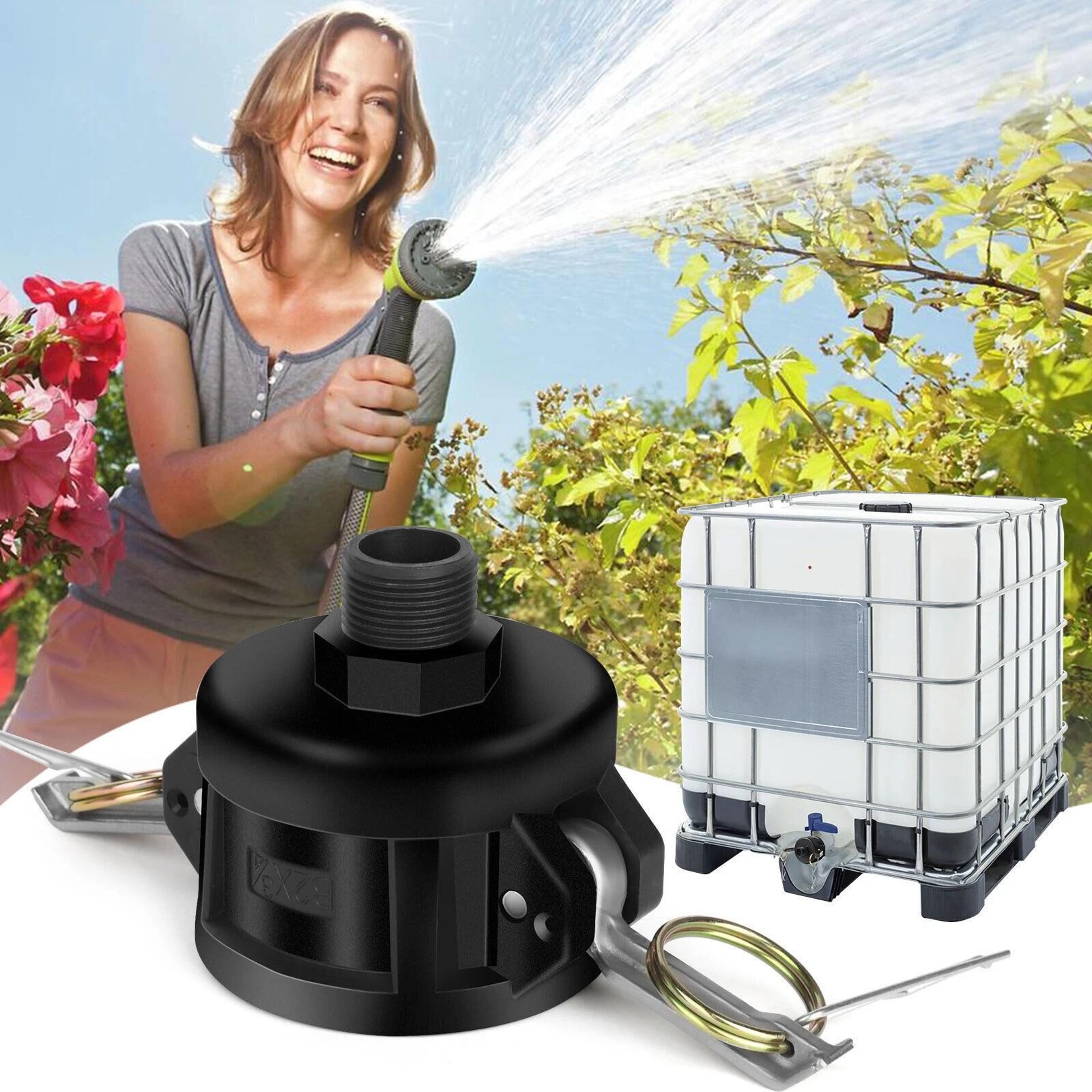 ibc tote adapter camlock to garden hose fitting for gallon tanks