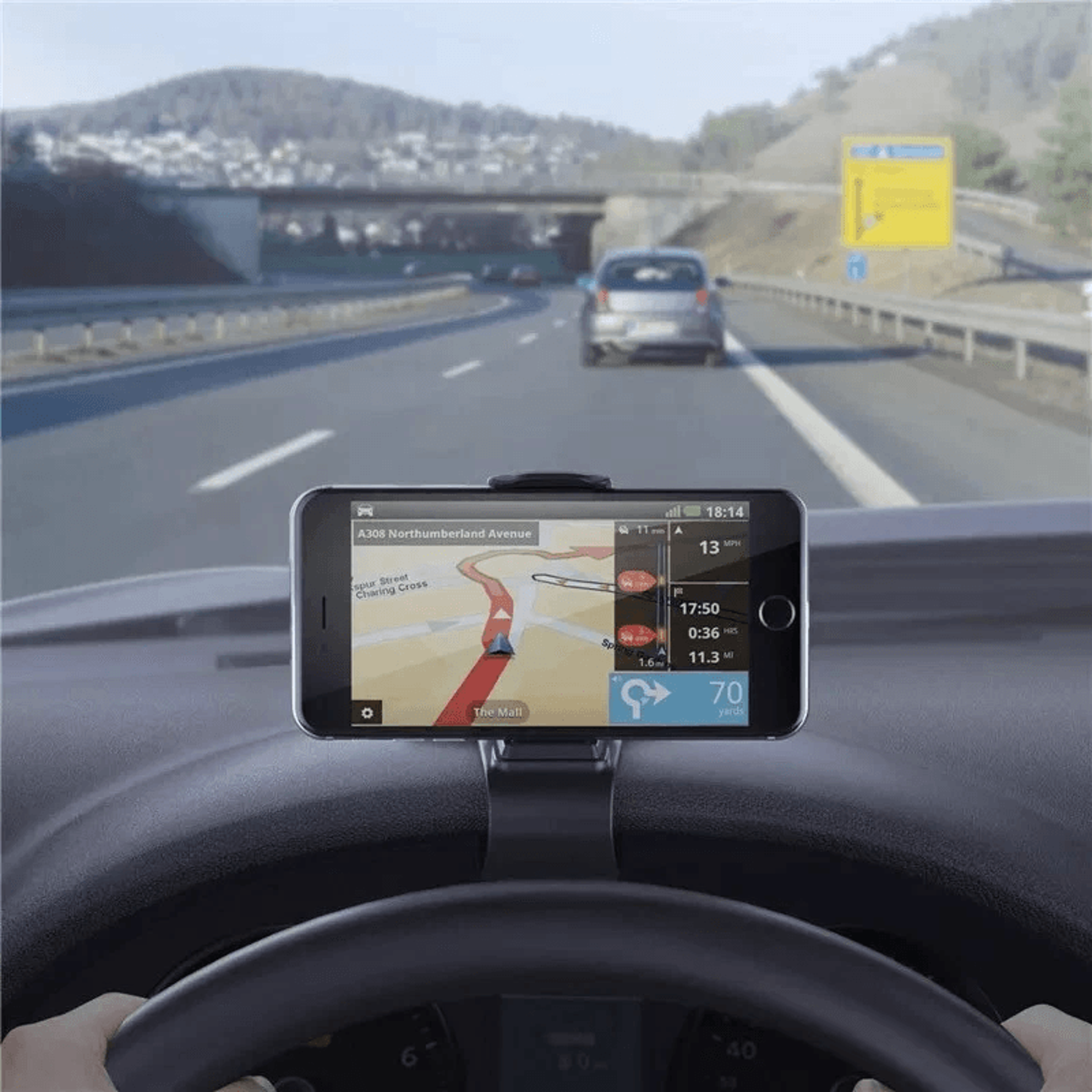 universal car dashboard phone holder clip mount for gps and smartphones