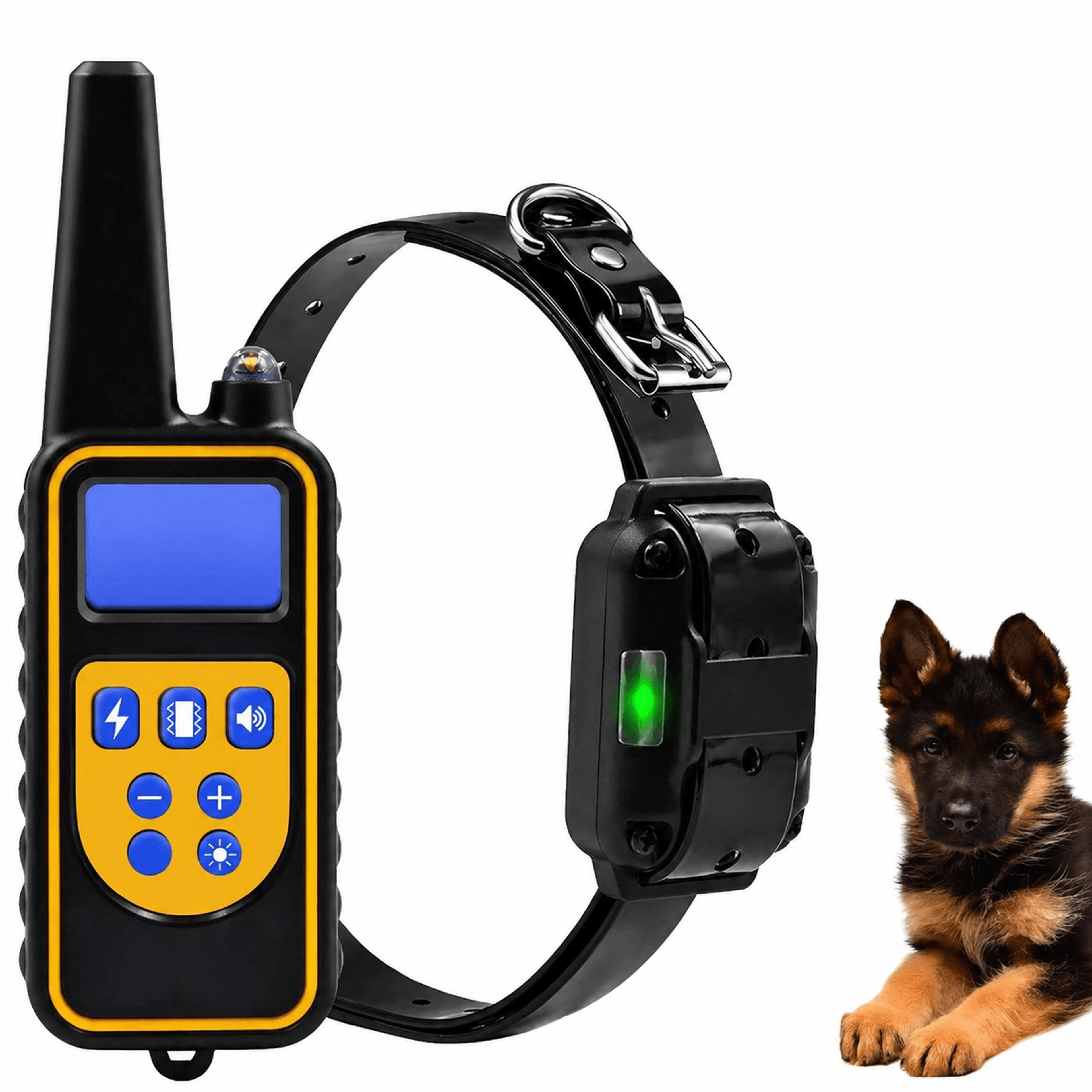rechargeable dog training collar with remote waterproof yard range