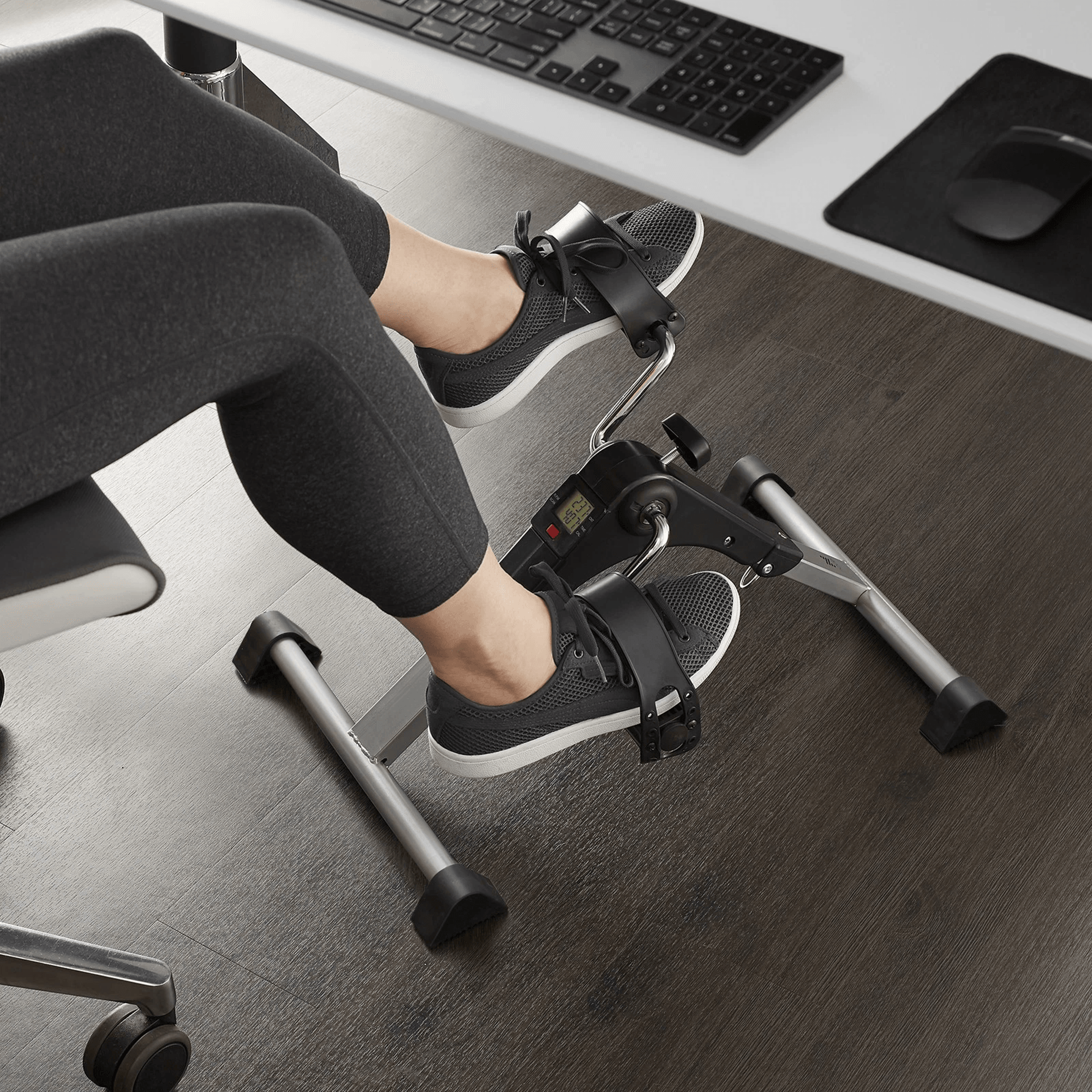 foldable under desk exercise bike arm and leg pedal exercisers