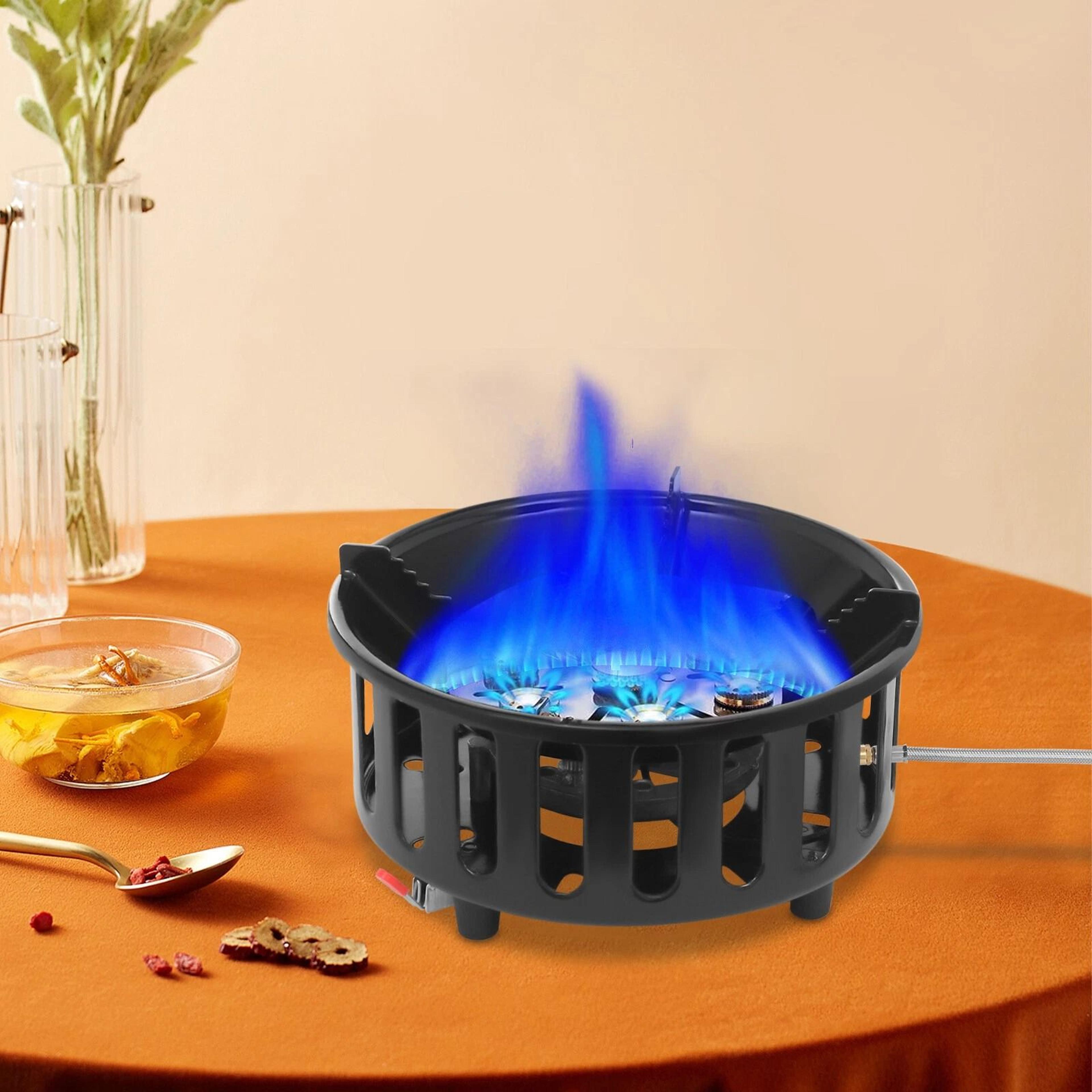 portable propane burner stove for outdoor cooking windproof single burner gas stove