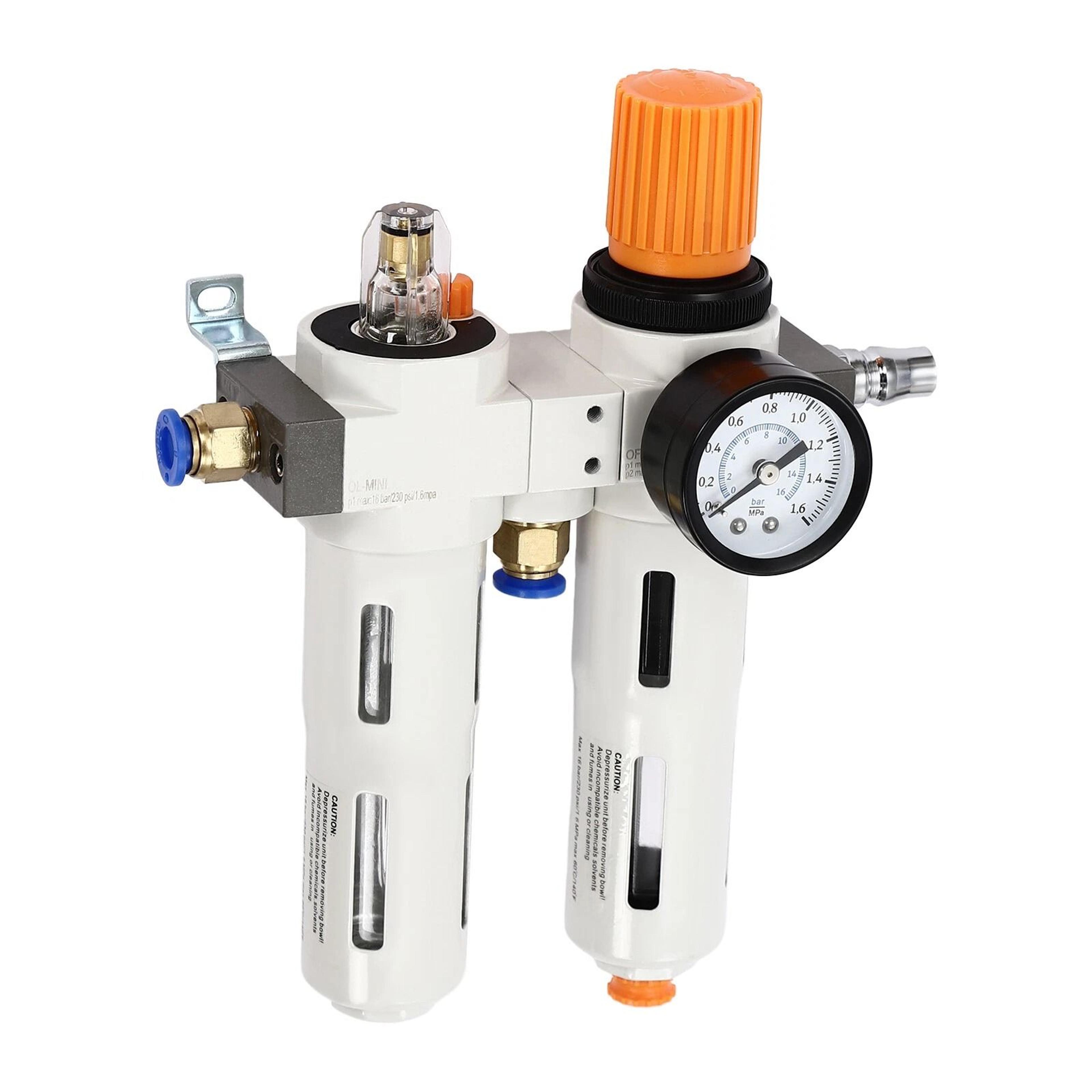 professional air compressor regulator with oil water separator & pressure gauge for tire changer