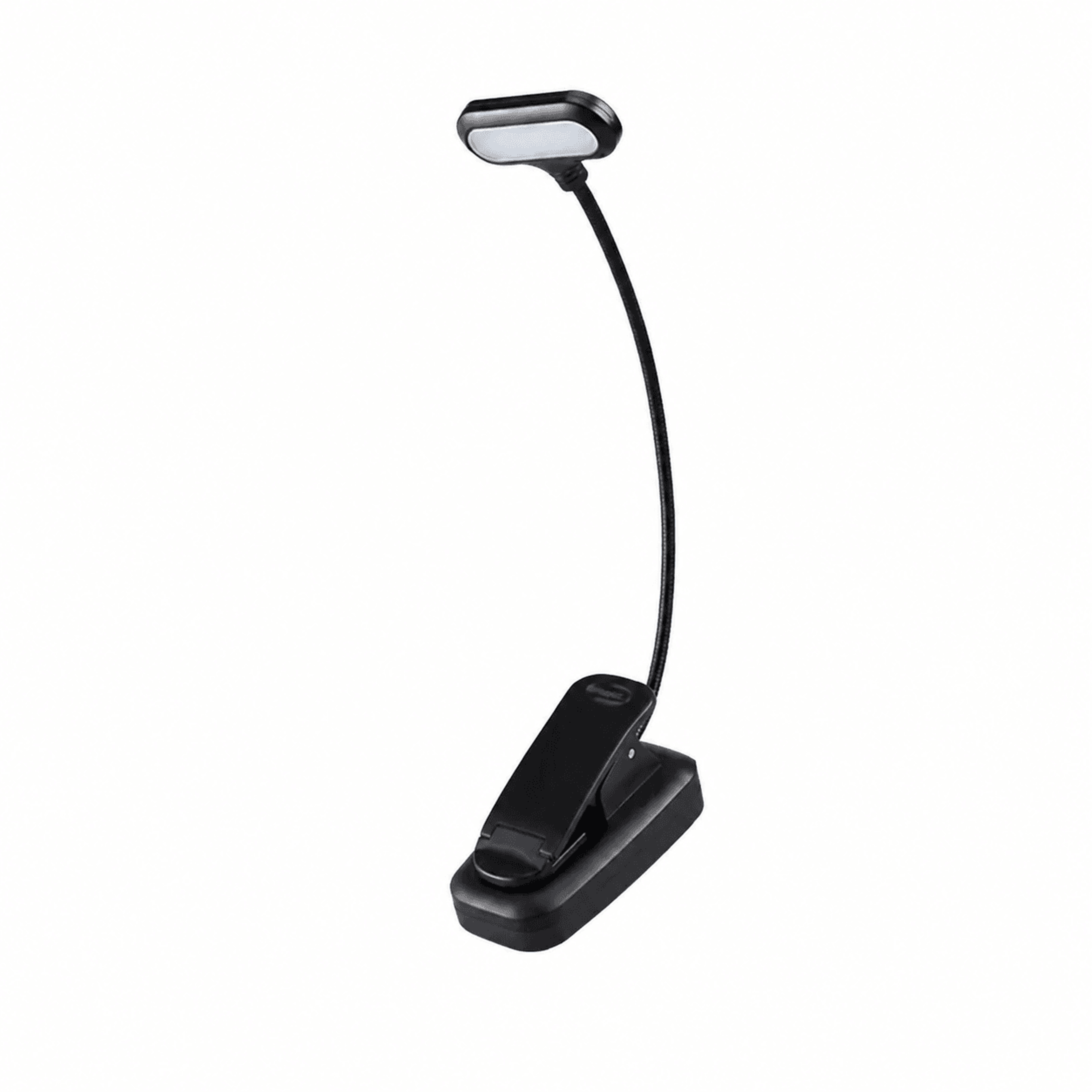 adjustable led clip on book lamp flexible battery desk light for reading