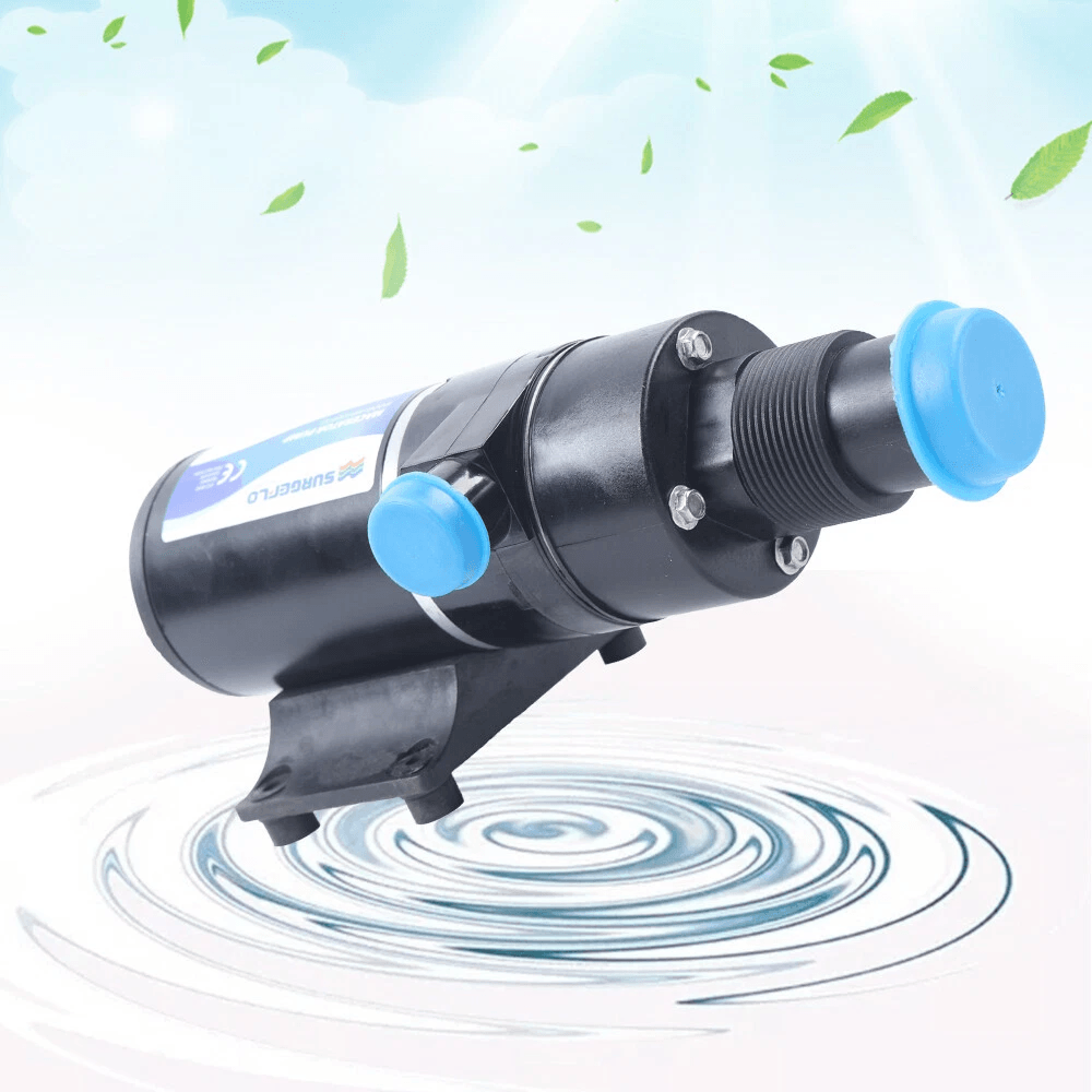 premium macerator waste pump for rv, marine & boat toilets high flow sewerage solution