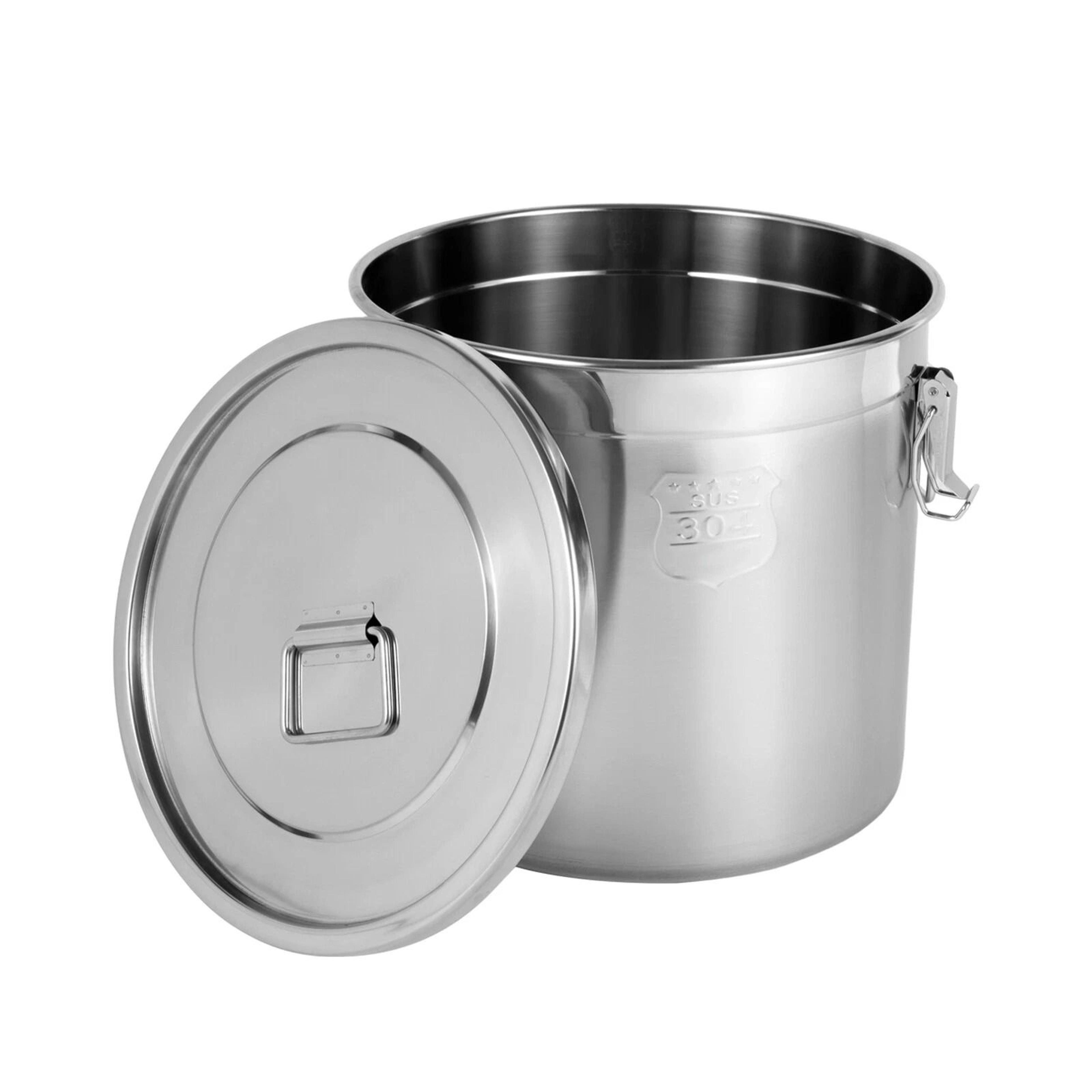 premium stainless steel rice storage canister airtight food storage container