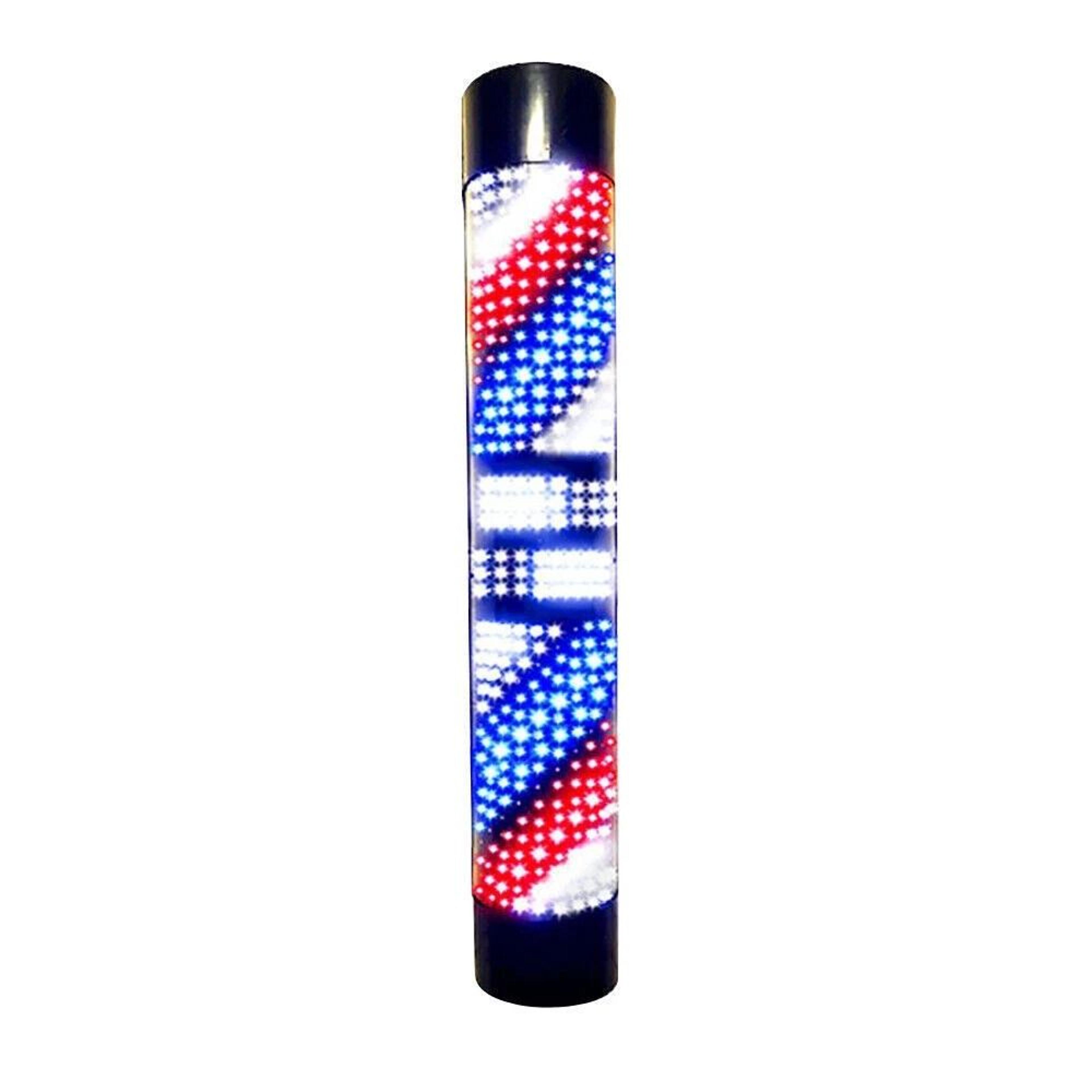 rotating led barber pole sign waterproof wall light for salons