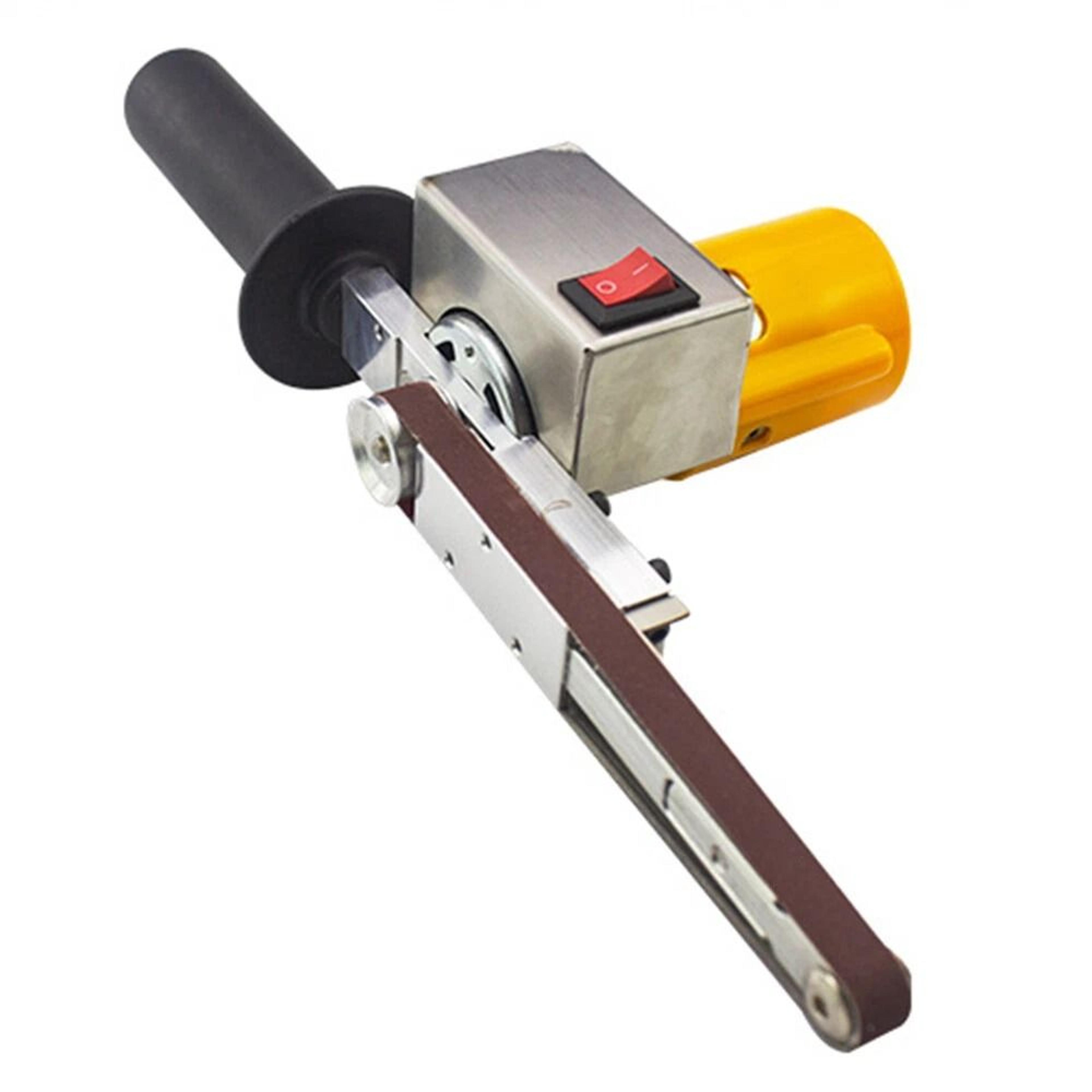 handheld electric mini belt sander grinder with belts