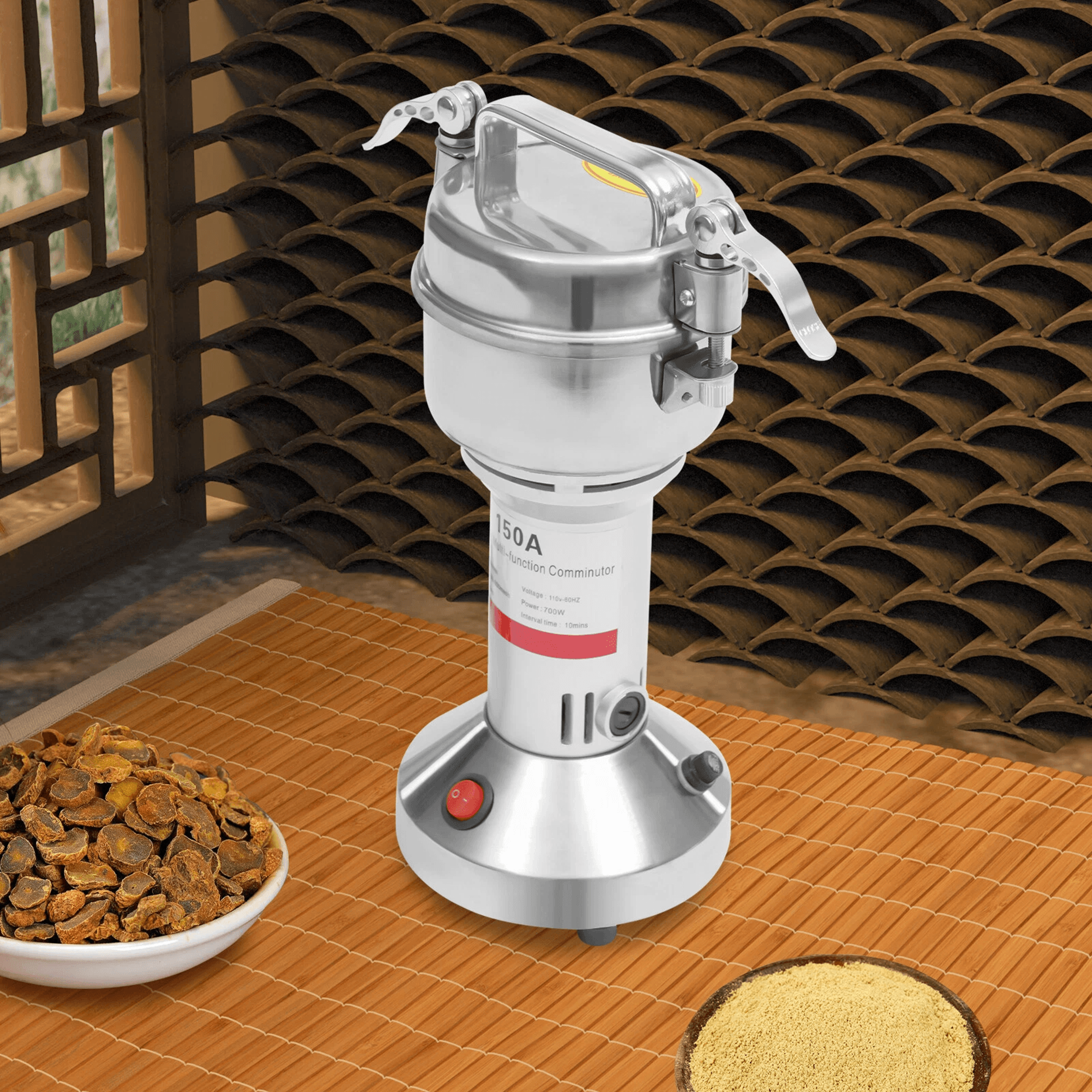 electric grain mill grinder stainless steel spice and powder grinder machine