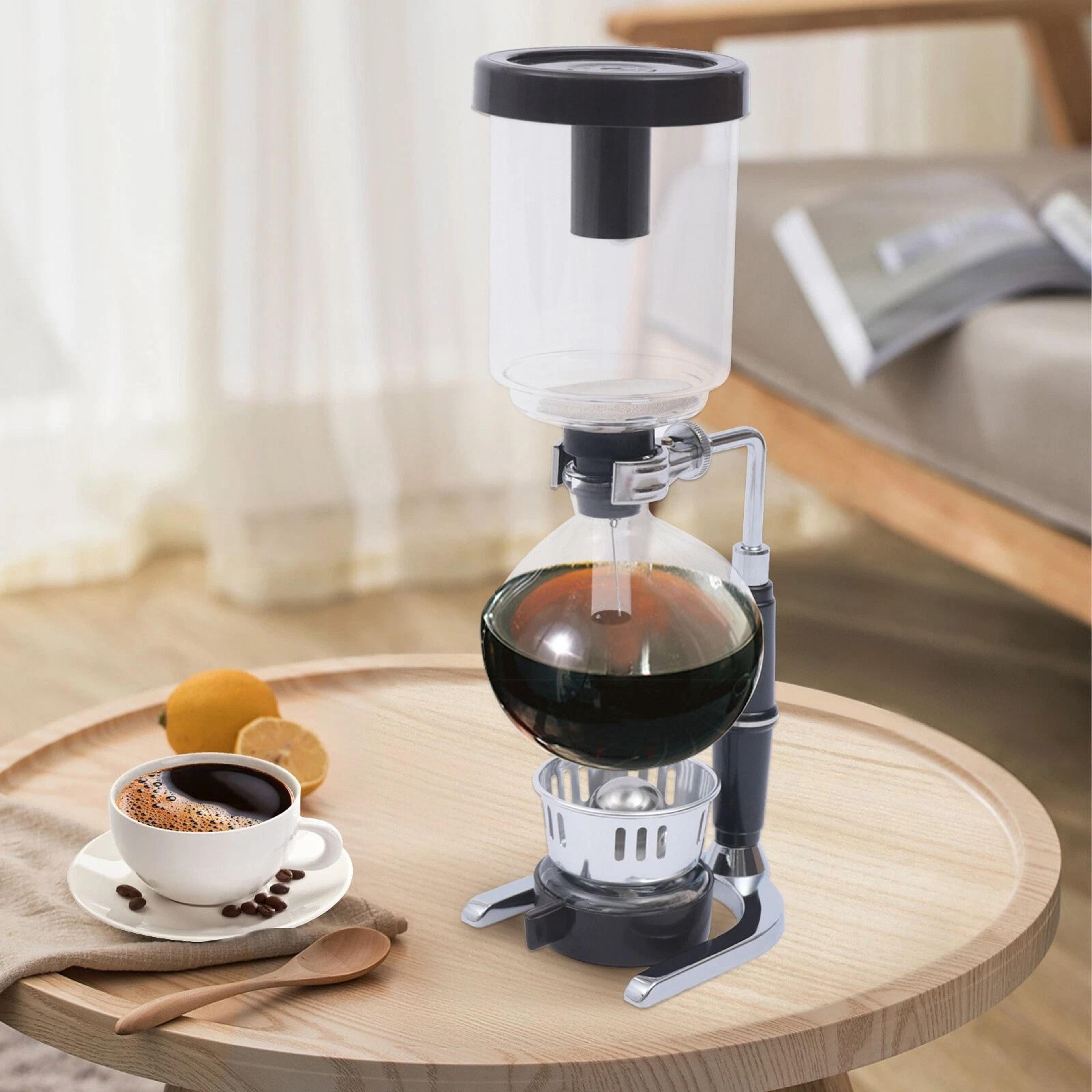 cup siphon coffee maker tabletop vacuum coffee brewer for rich handmade coffees