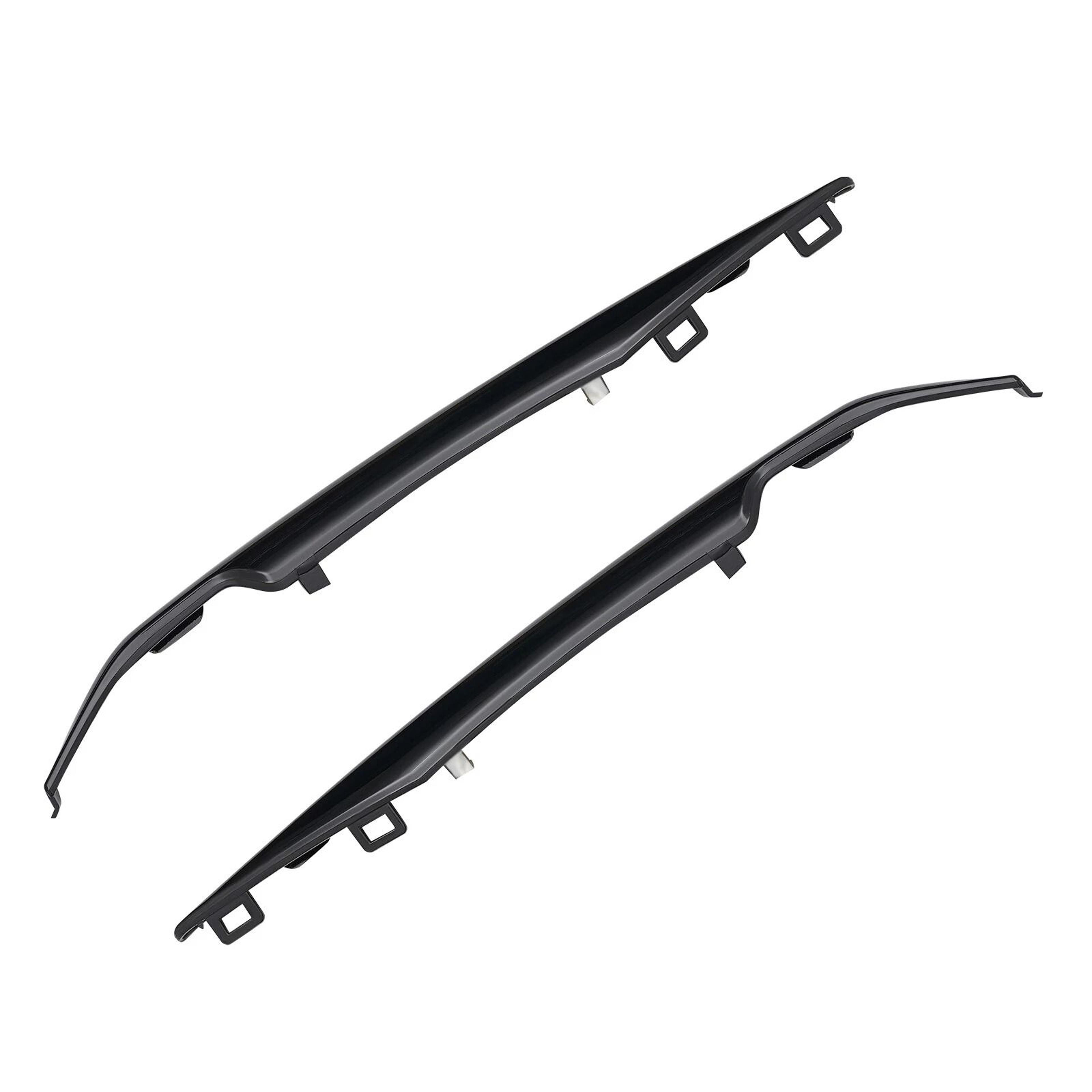 front left & right black bumper trim set cadillac escalade replacement
