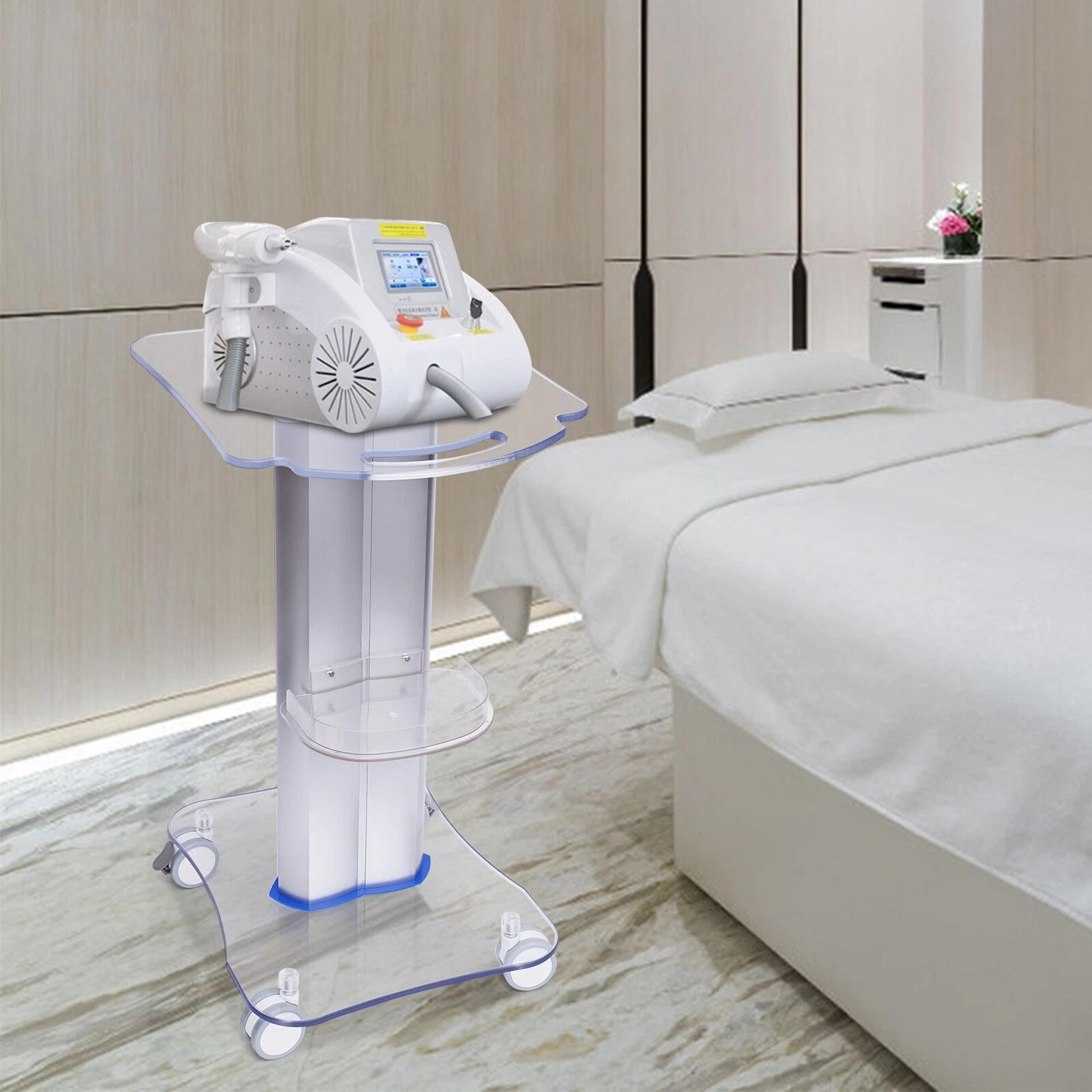 premium rolling spa cart salon trolley cart beauty storage organizer stand