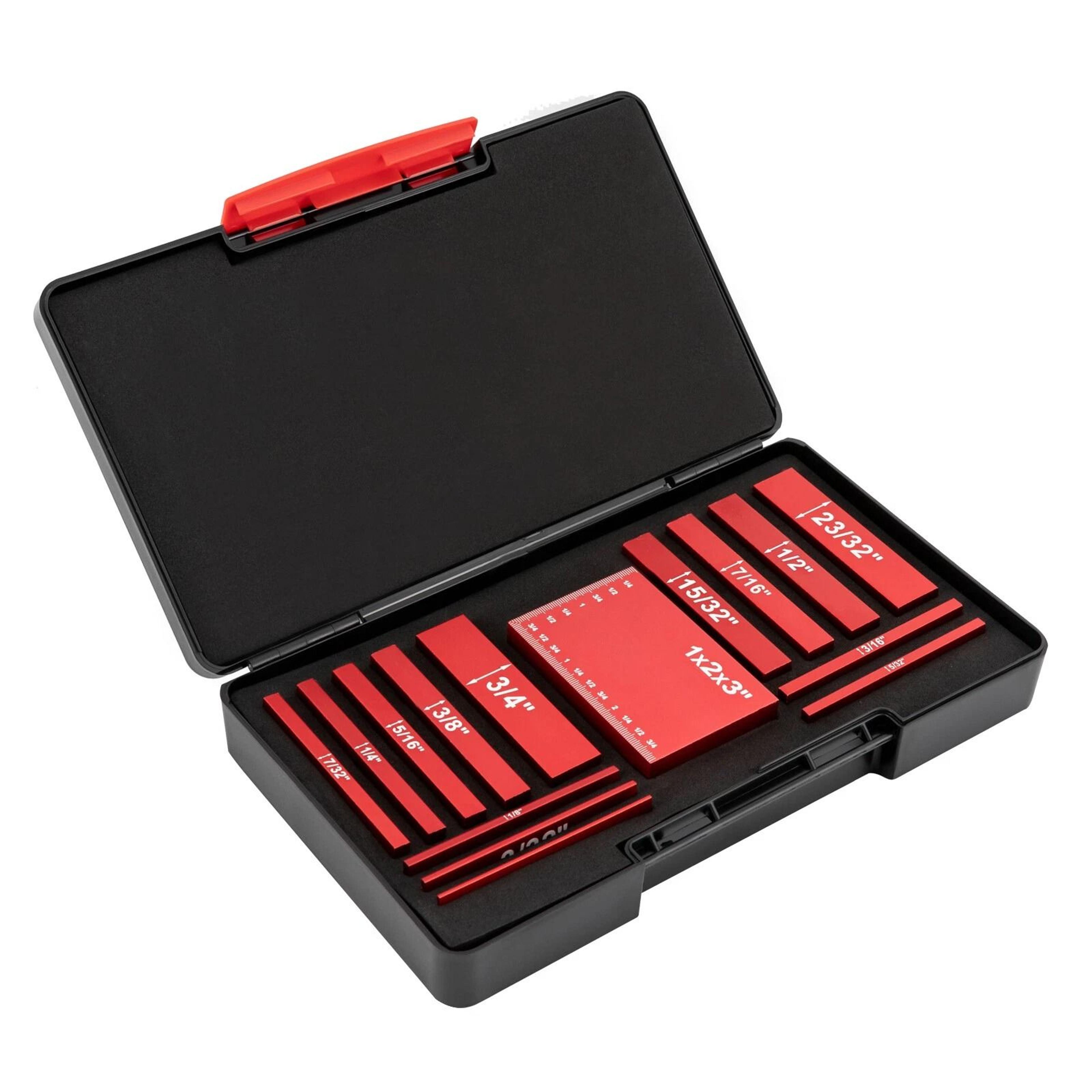 precision aluminum setup blocks & height gauge set woodworking tools