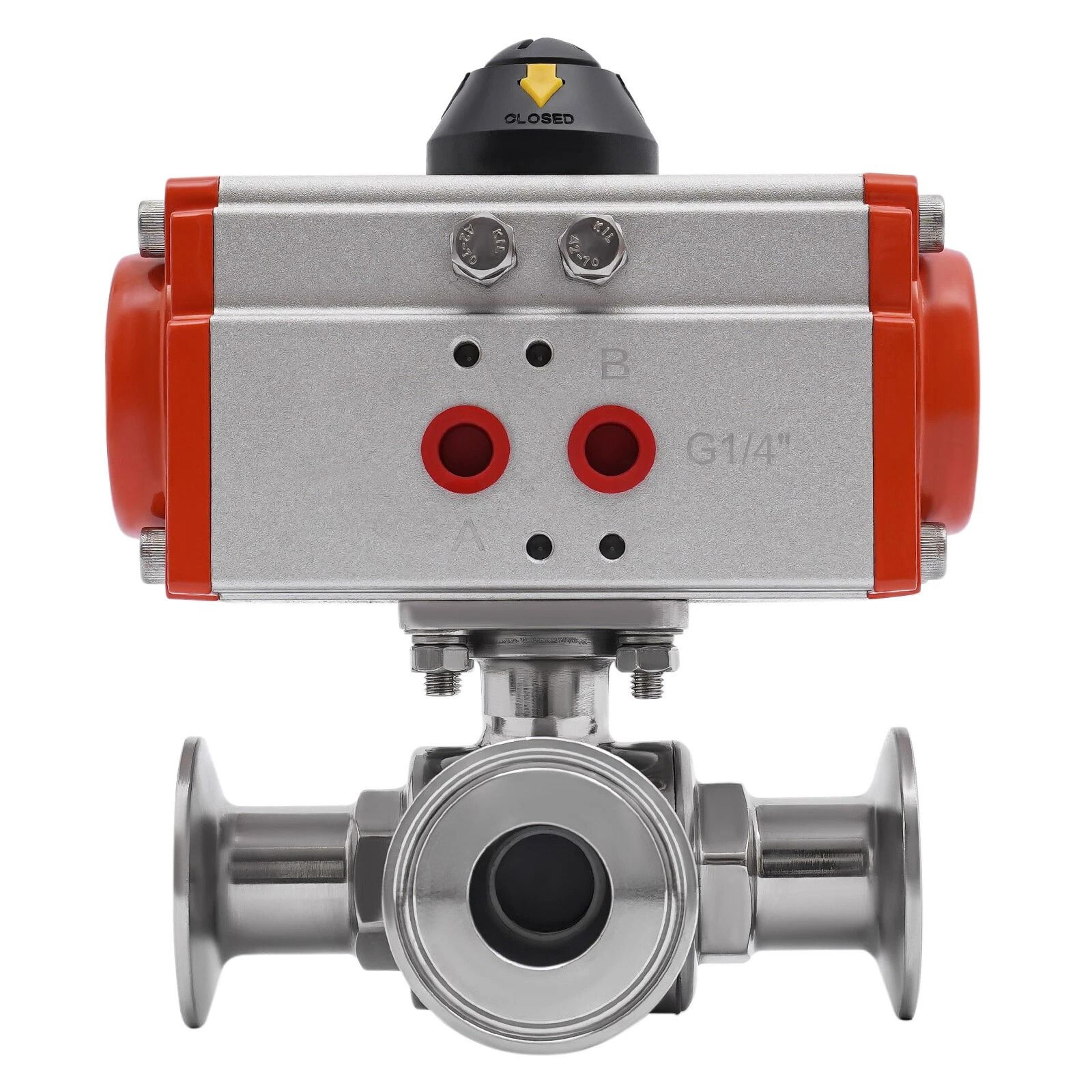 premium tri clamp sanitary pneumatic ball valve way stainless steel ball valve