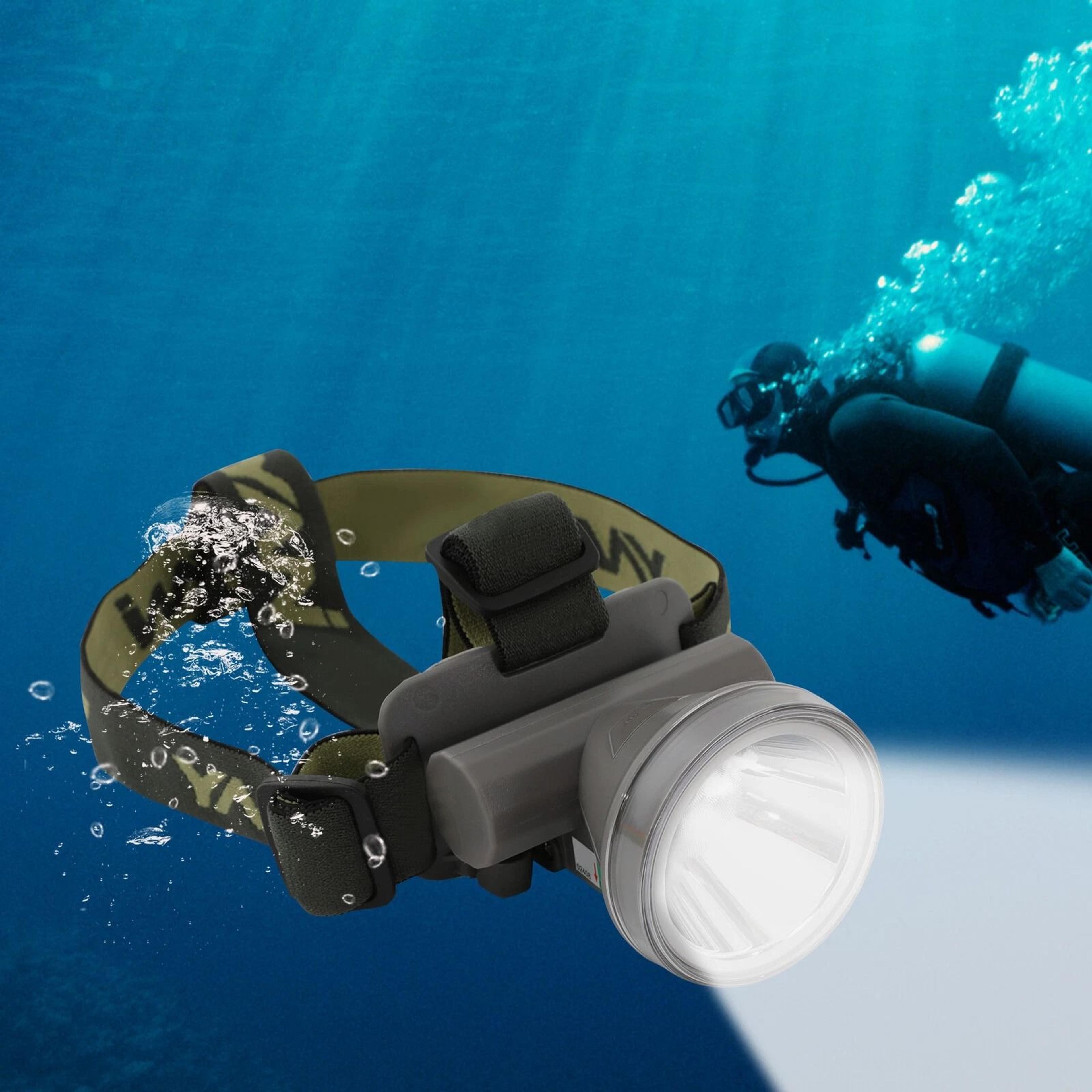 rechargeable underwater headlamp dive light led head mounted scuba headlamp