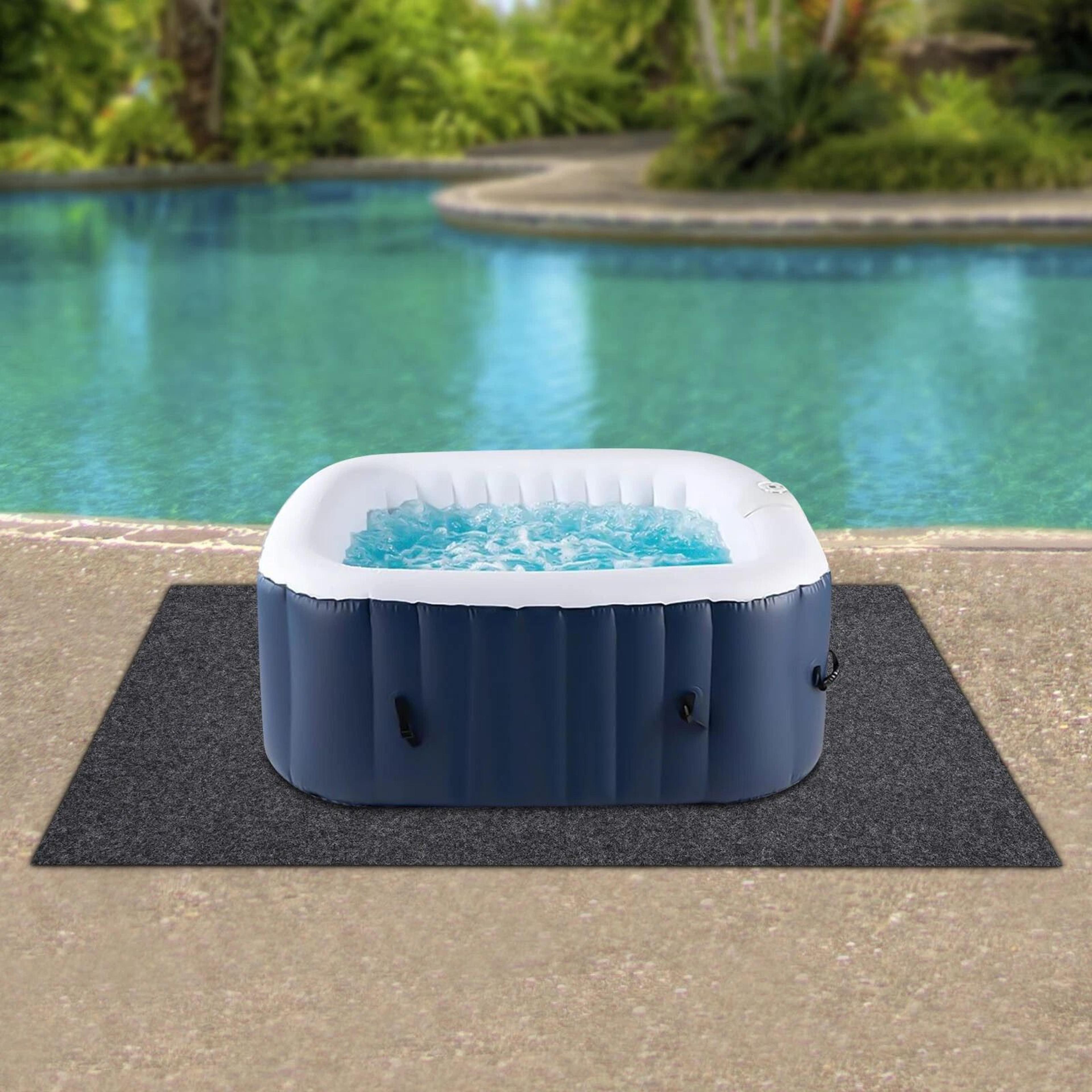 extra large inflatable hot tub pad & hot tub mat ground protector