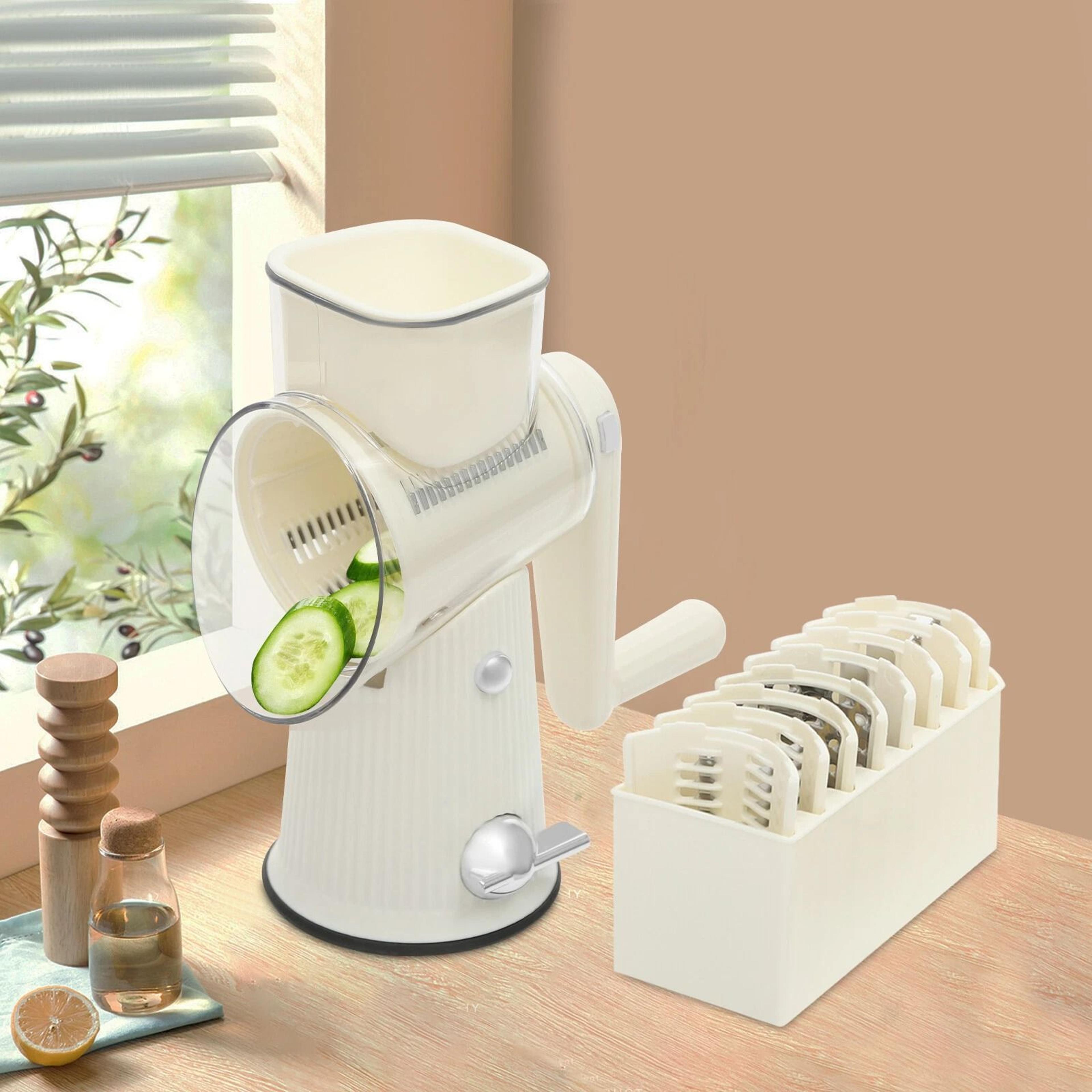 fast manual vegetable cutter & cheese grater quick salad prep kitchen tool