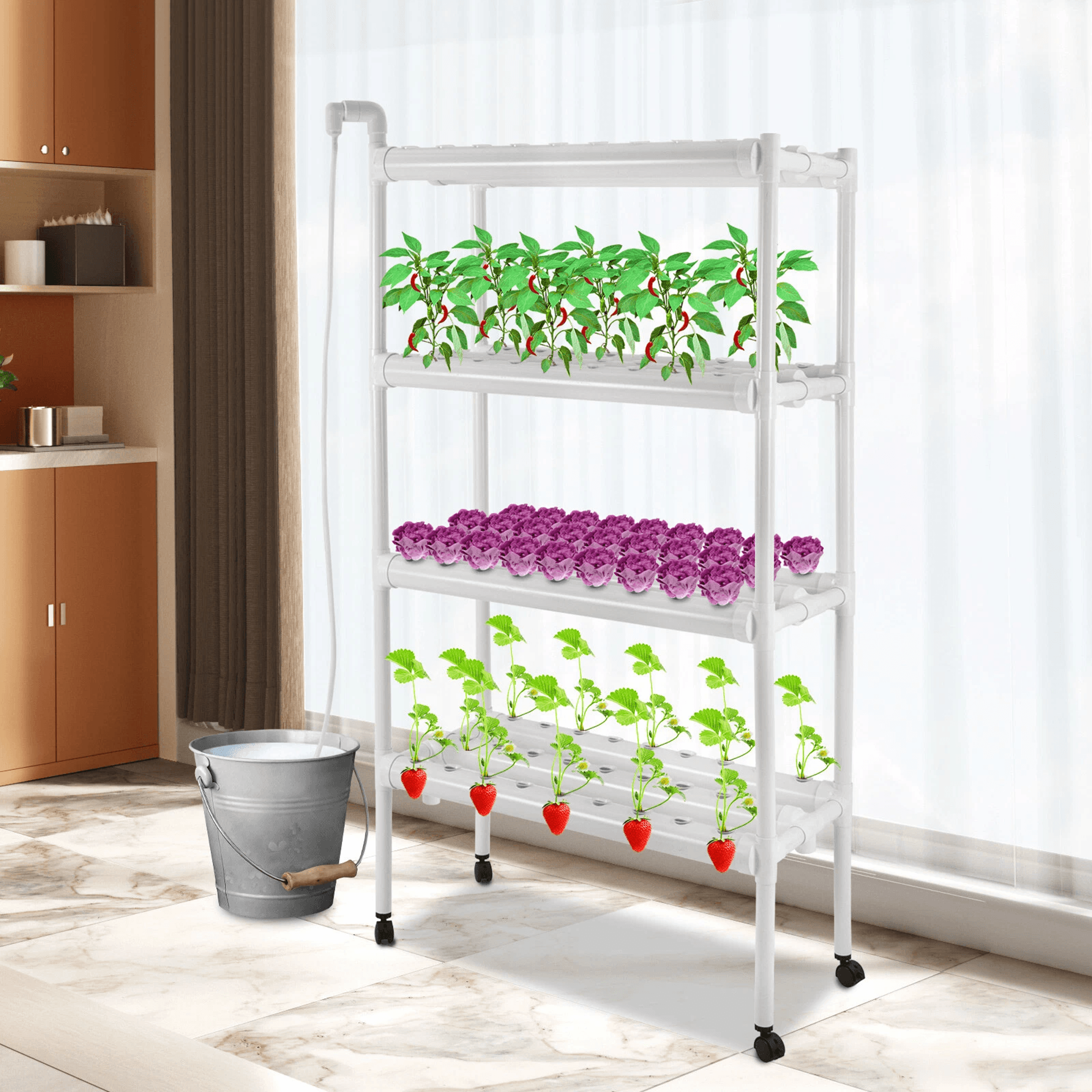 premium site vertical hydroponic grow kit indoor hydroponic system for home garden
