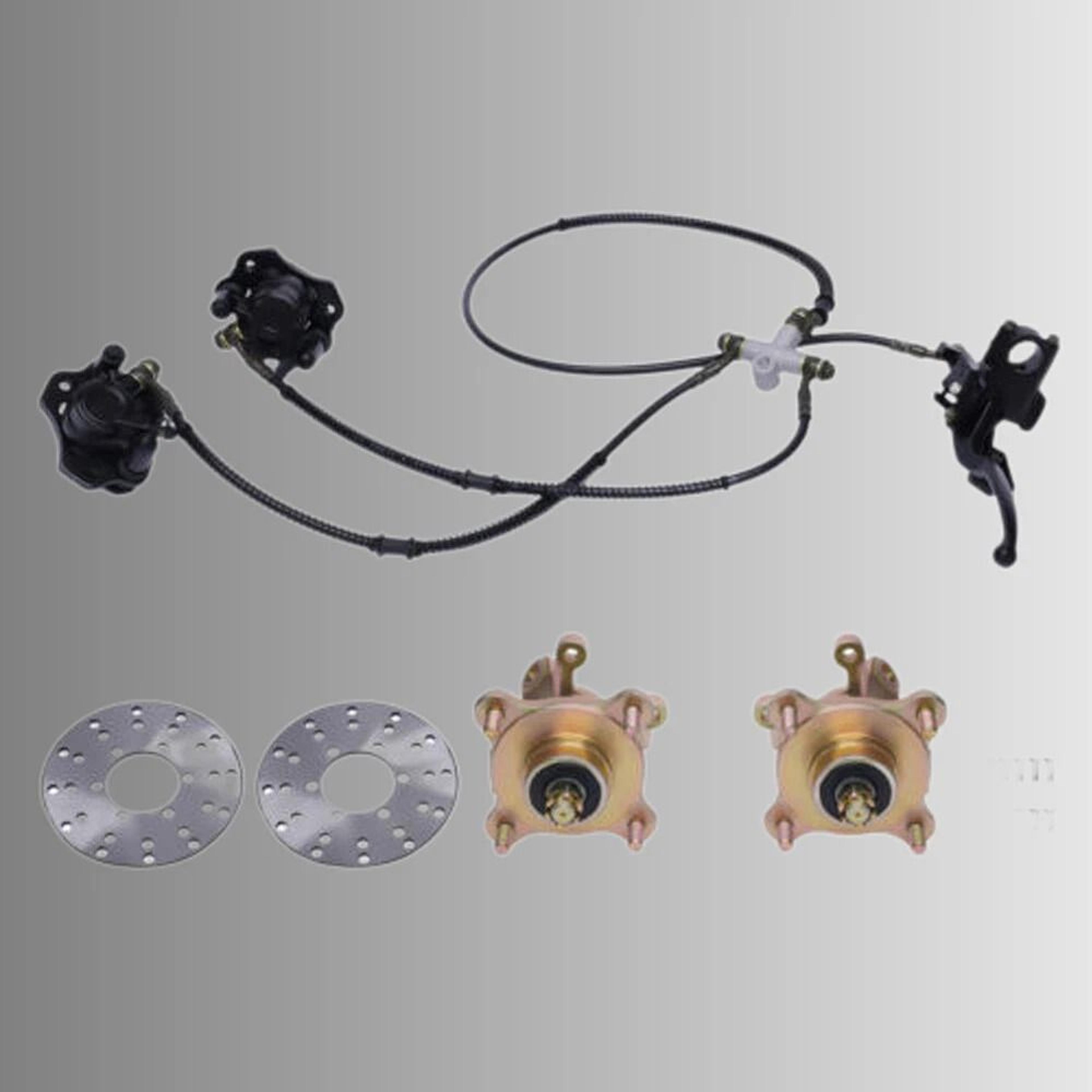 heavy duty atv brake caliper & steering knuckle hub for quads