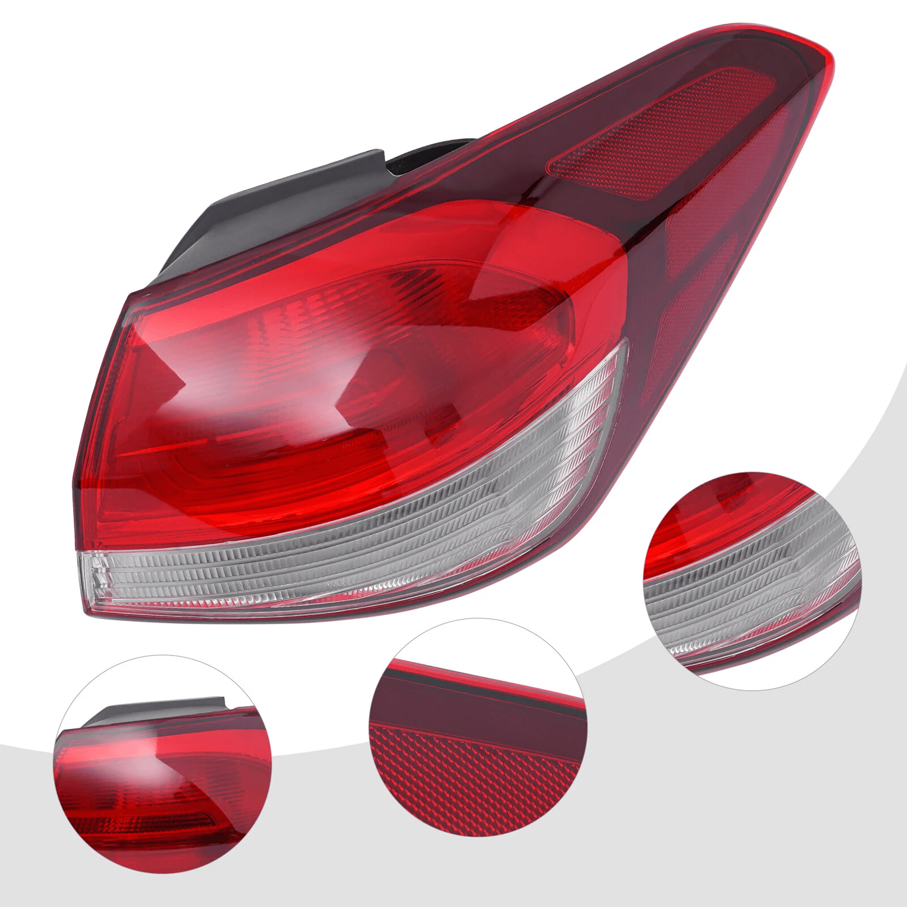 premium passenger side tail light assembly for kia forte sedan direct fit halogen brake lamp