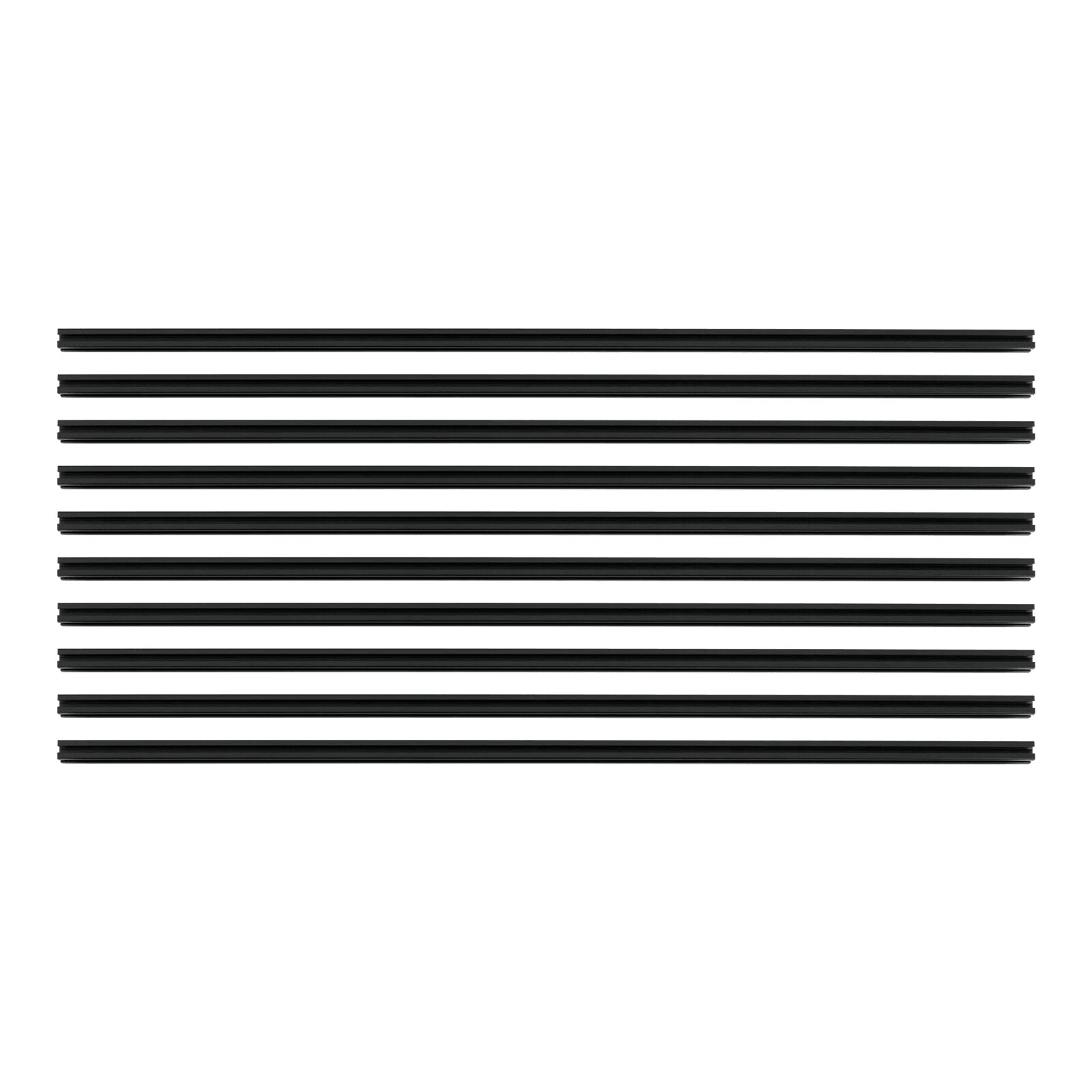 aluminum extrusion black t slot rails for cnc printer frames