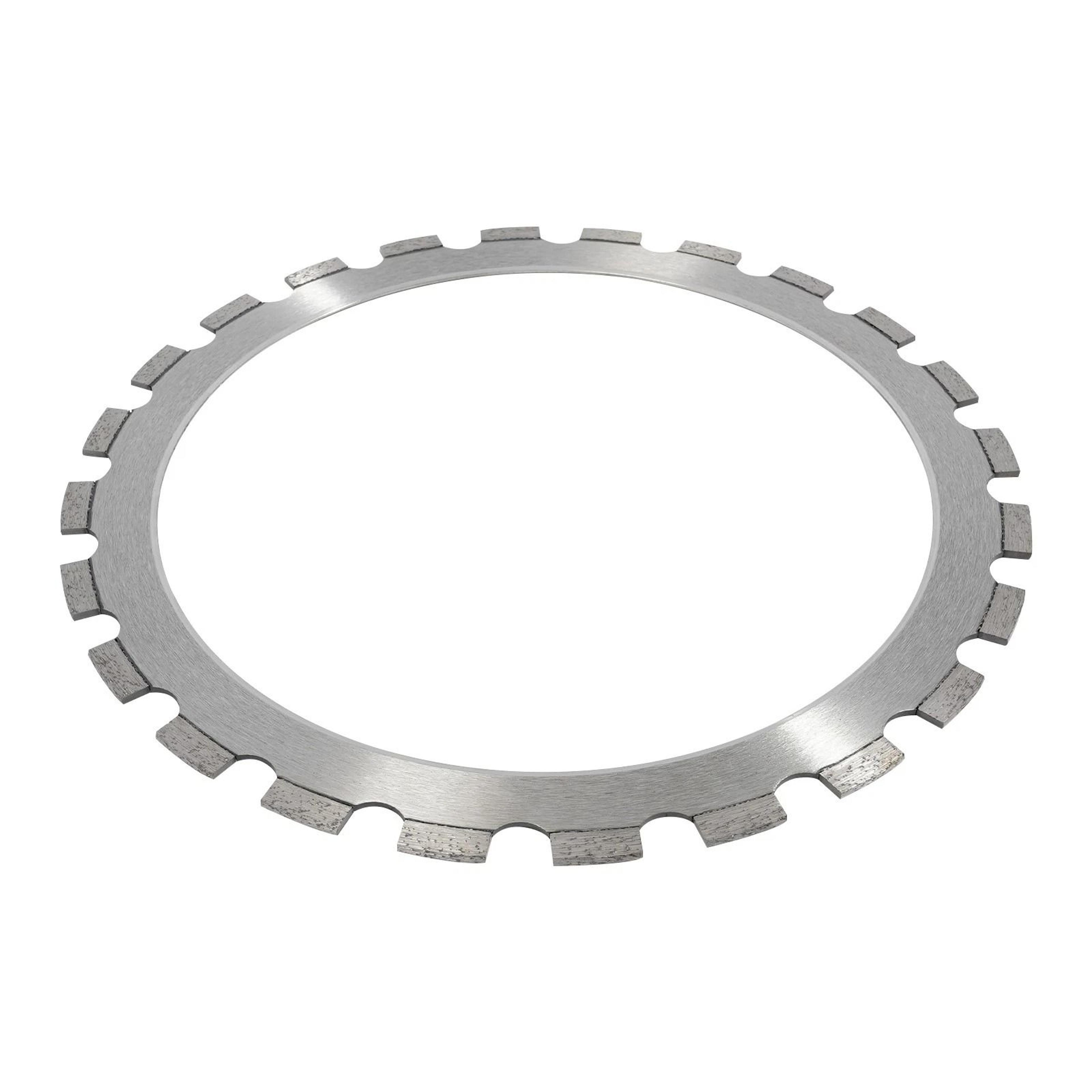ring saw blade with drive wheel for concrete and stone cutting