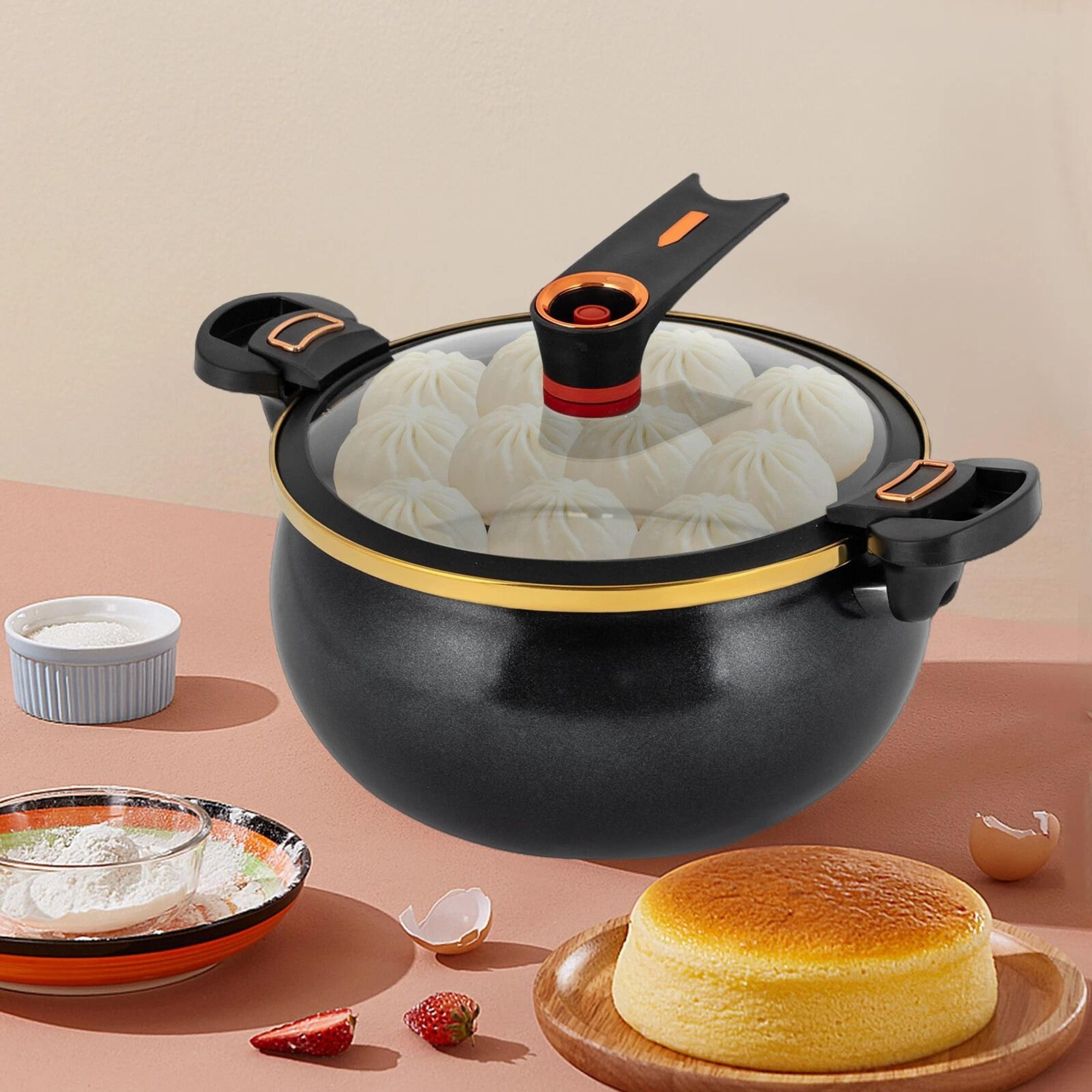 non stick micro pressure cooker multi function family cooking pot