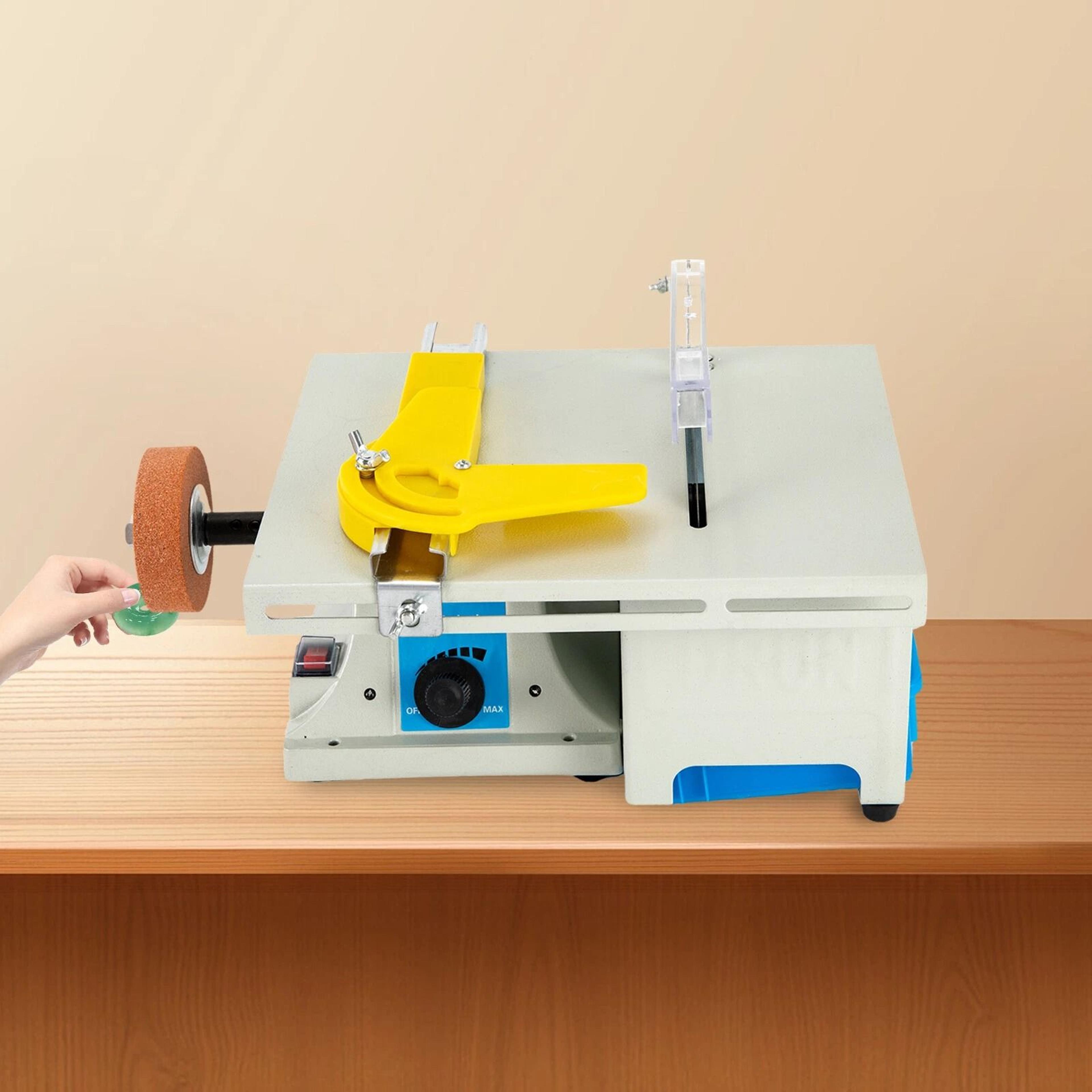 mini lapidary saw and gem polishing machine for jewelry and rock cutting