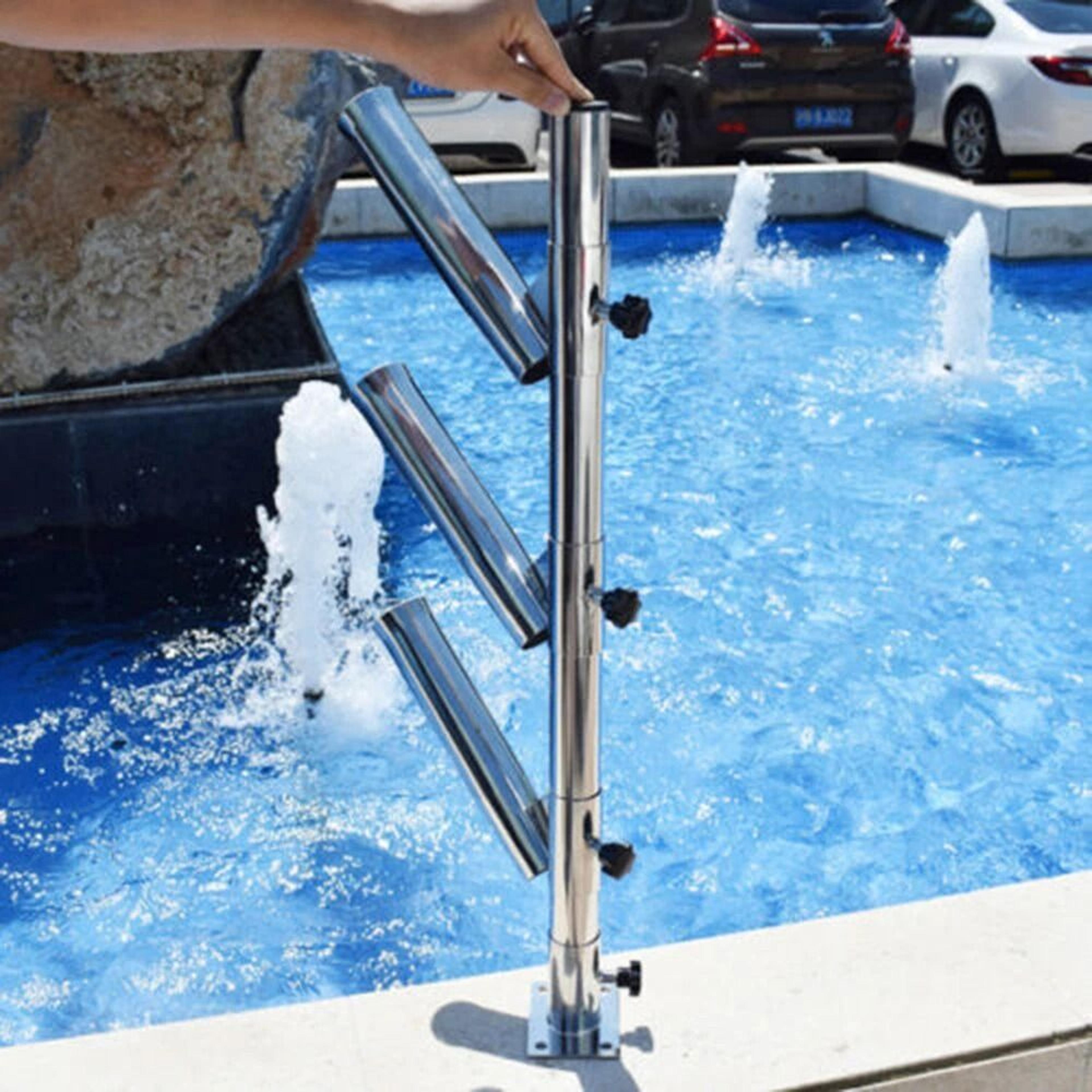 tube adjustable stainless steel rocket launcher fishing rod holder for boat